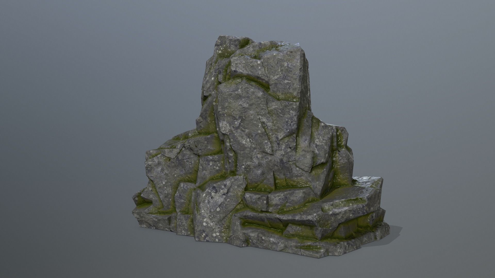 Rock Set Low-poly 3D model_13