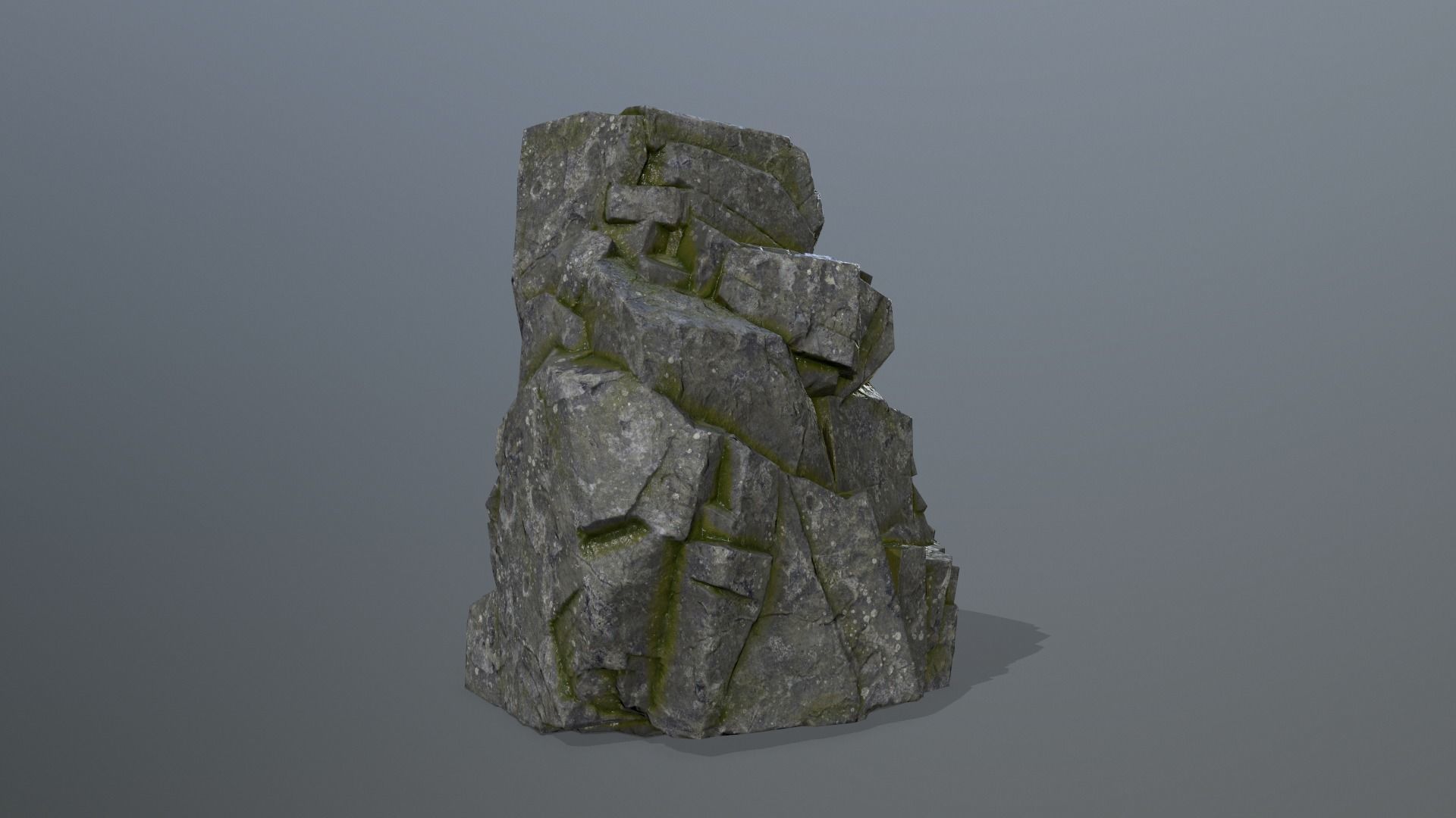 Rock Set Low-poly 3D model_3