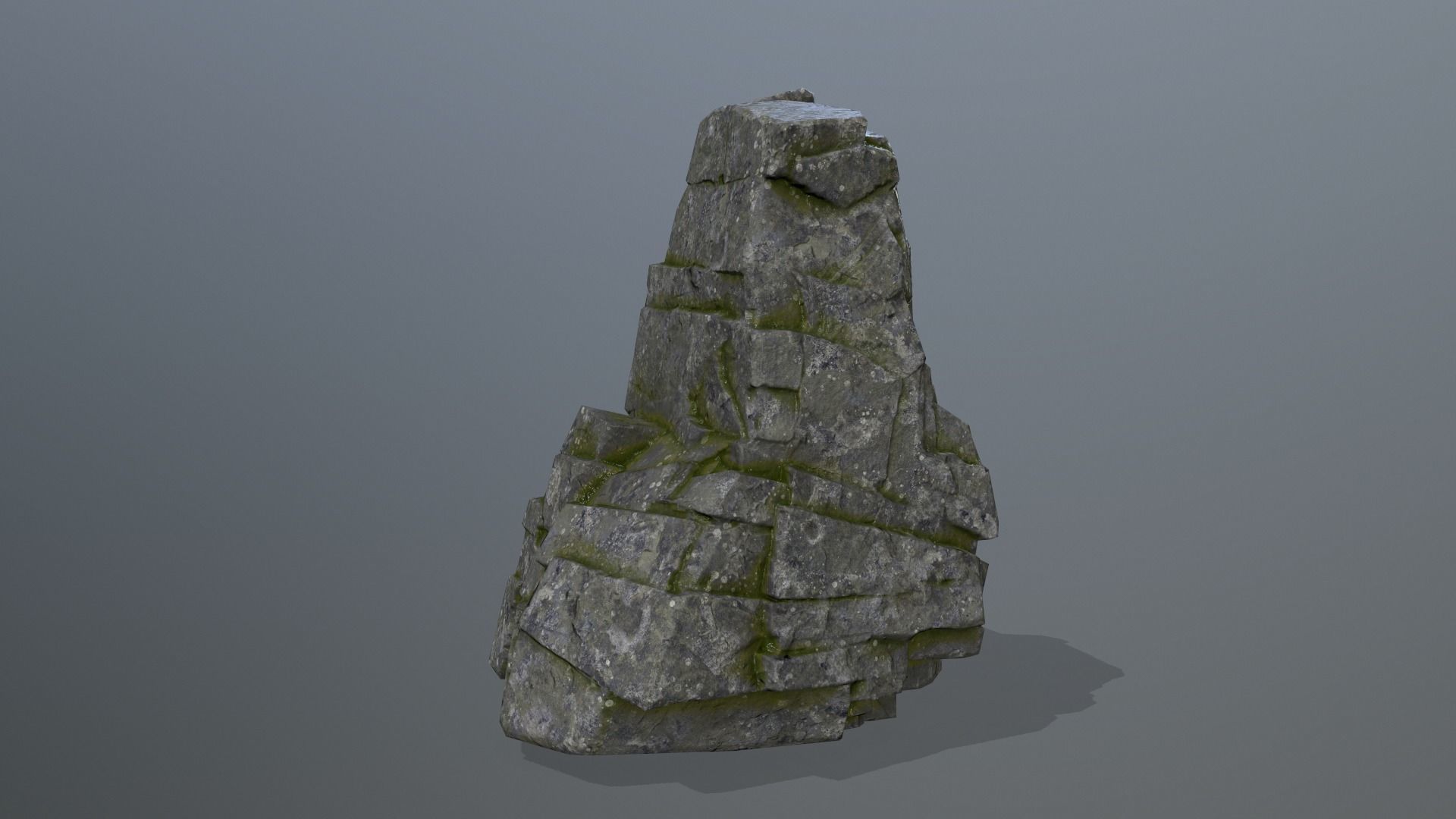 Rock Set Low-poly 3D model_6