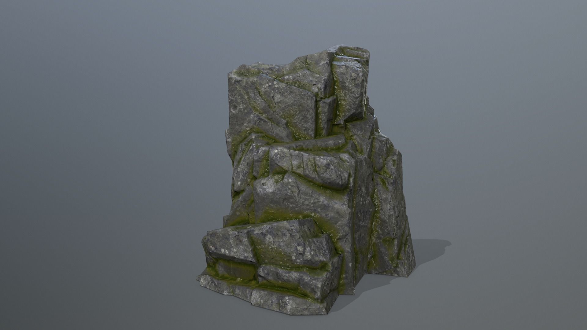Rock Set Low-poly 3D model_14