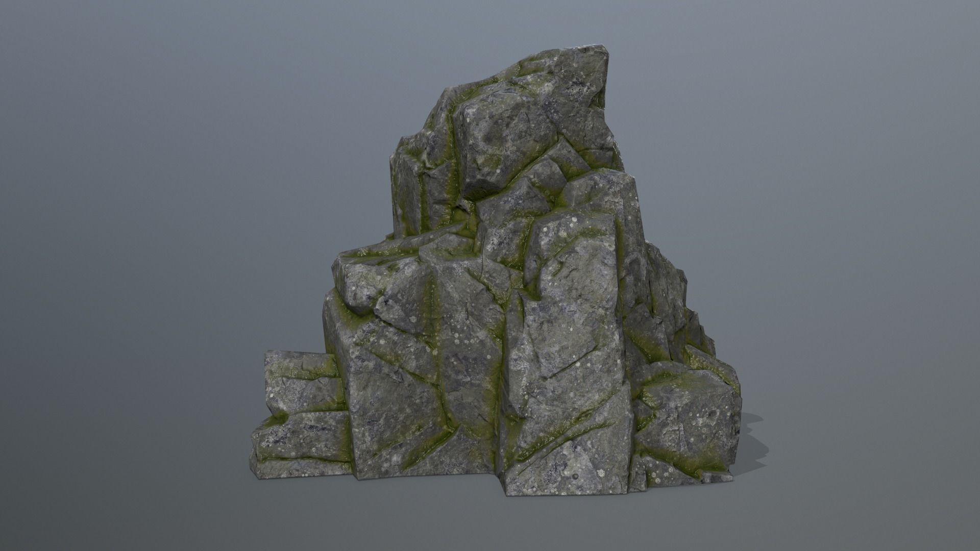 Rock Set Low-poly 3D model_15