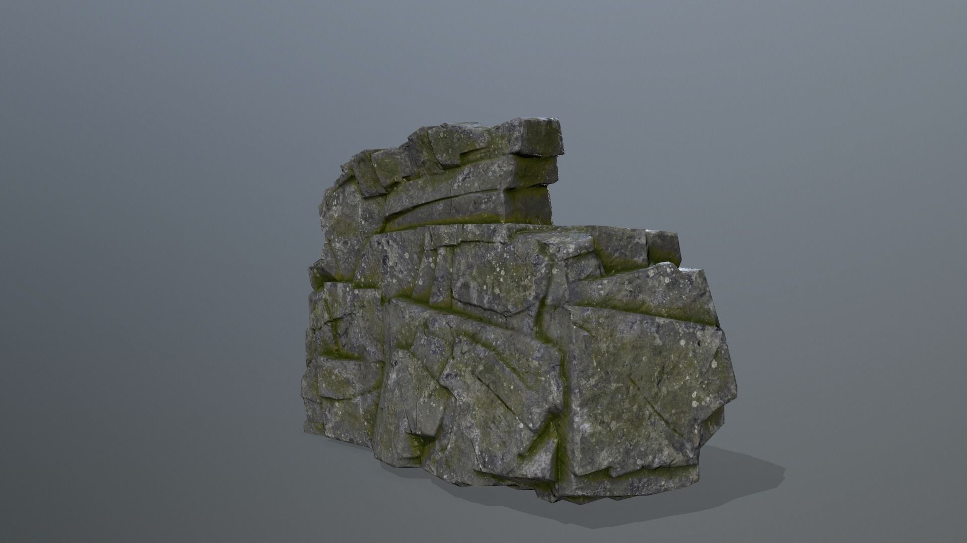 Rock Set Low-poly 3D model_19