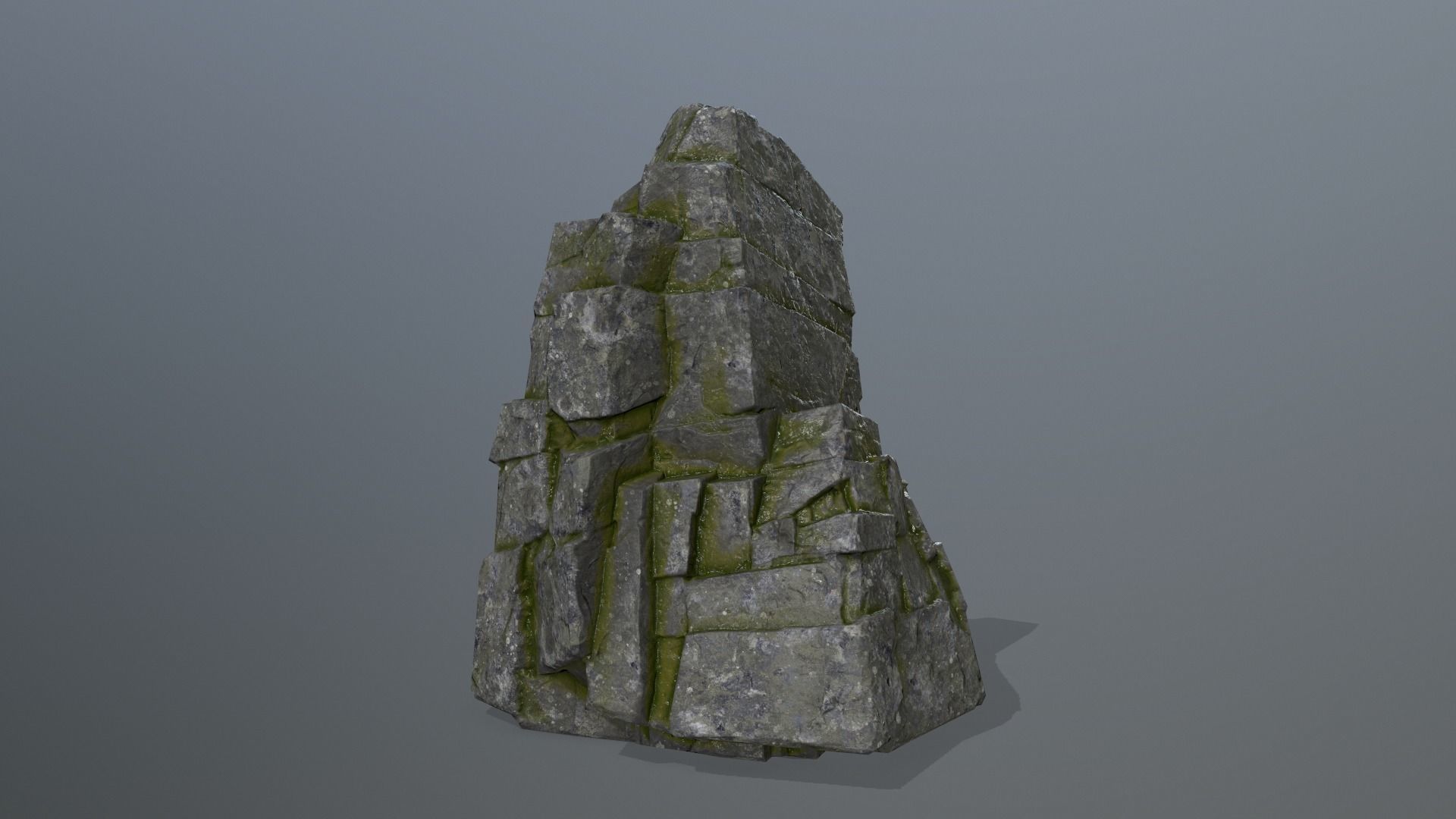 Rock Set Low-poly 3D model_5