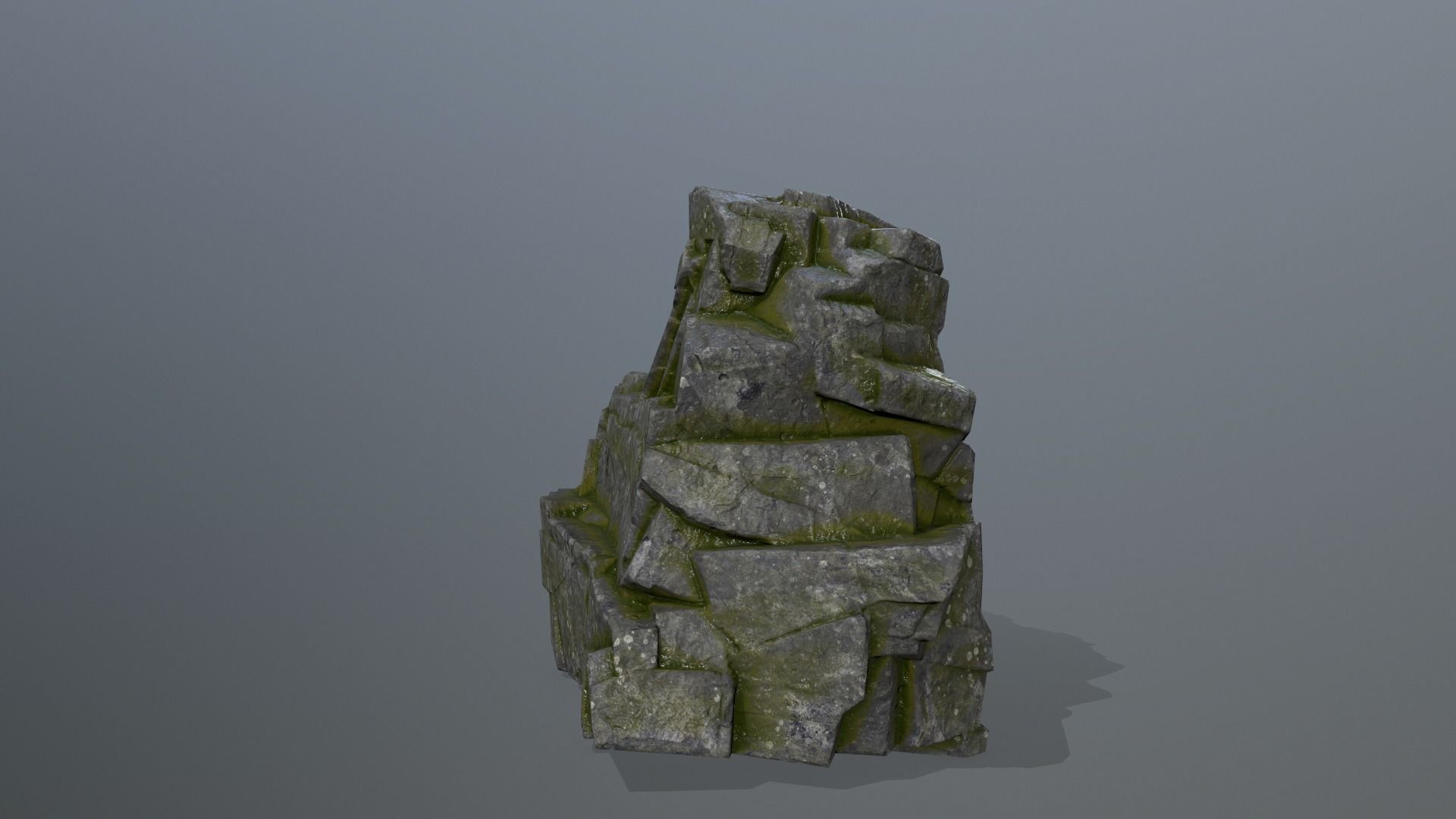 Rock Set Low-poly 3D model_21