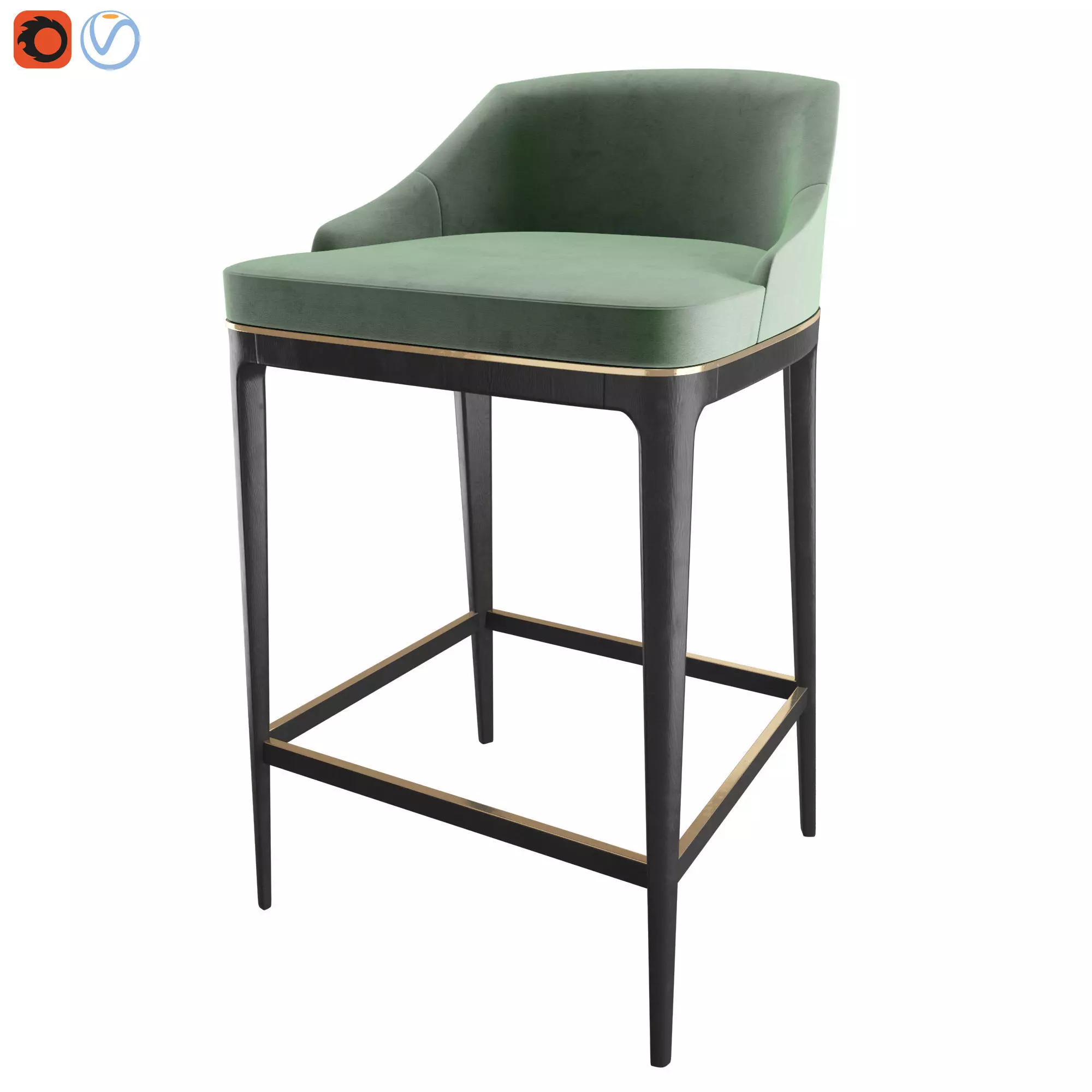 MINDEL - Bar Stool 3D model_0