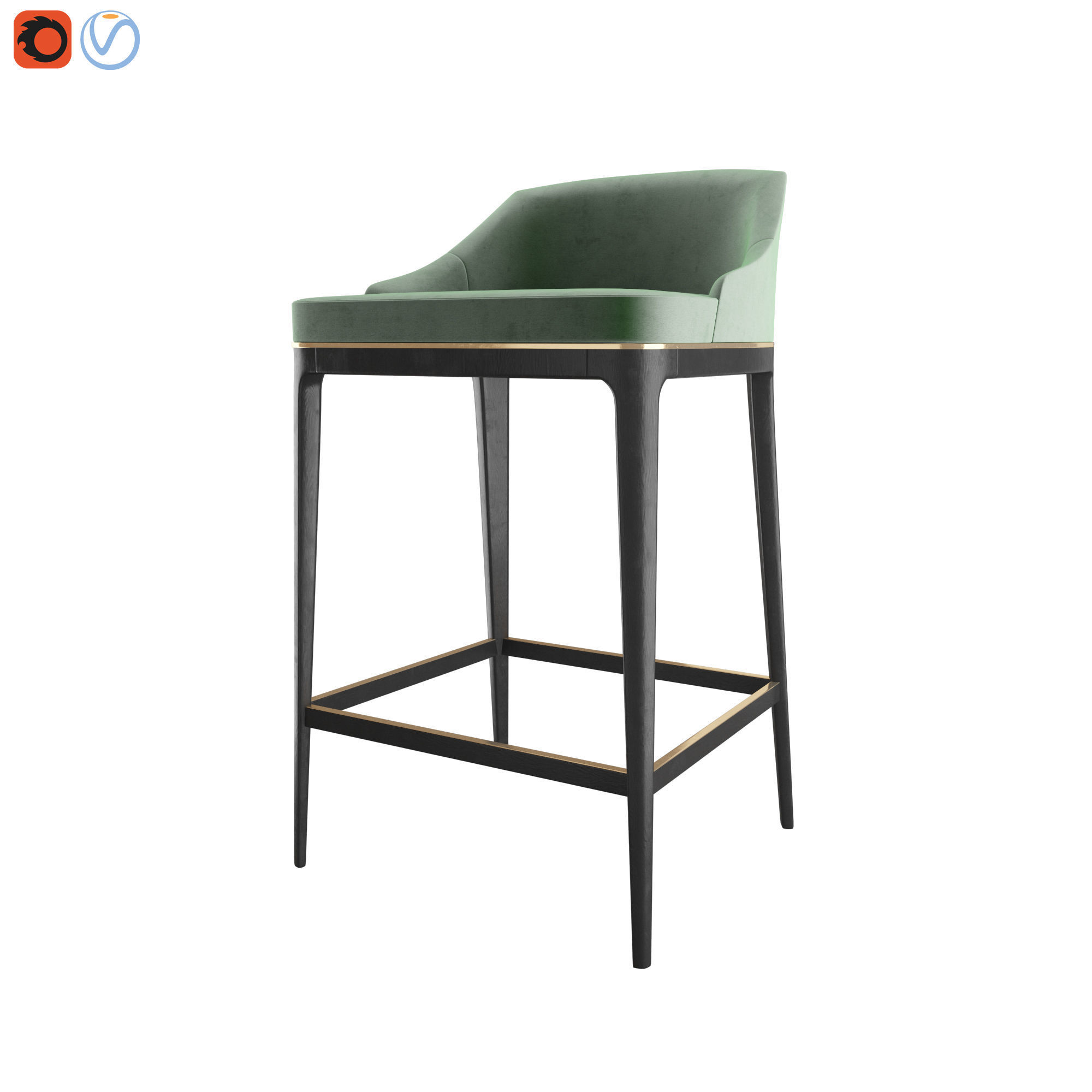 MINDEL - Bar Stool 3D model_2
