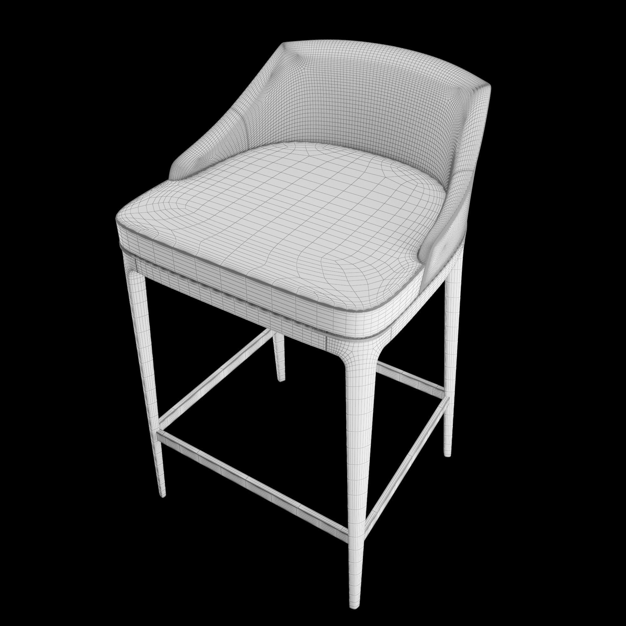 MINDEL - Bar Stool 3D model_3