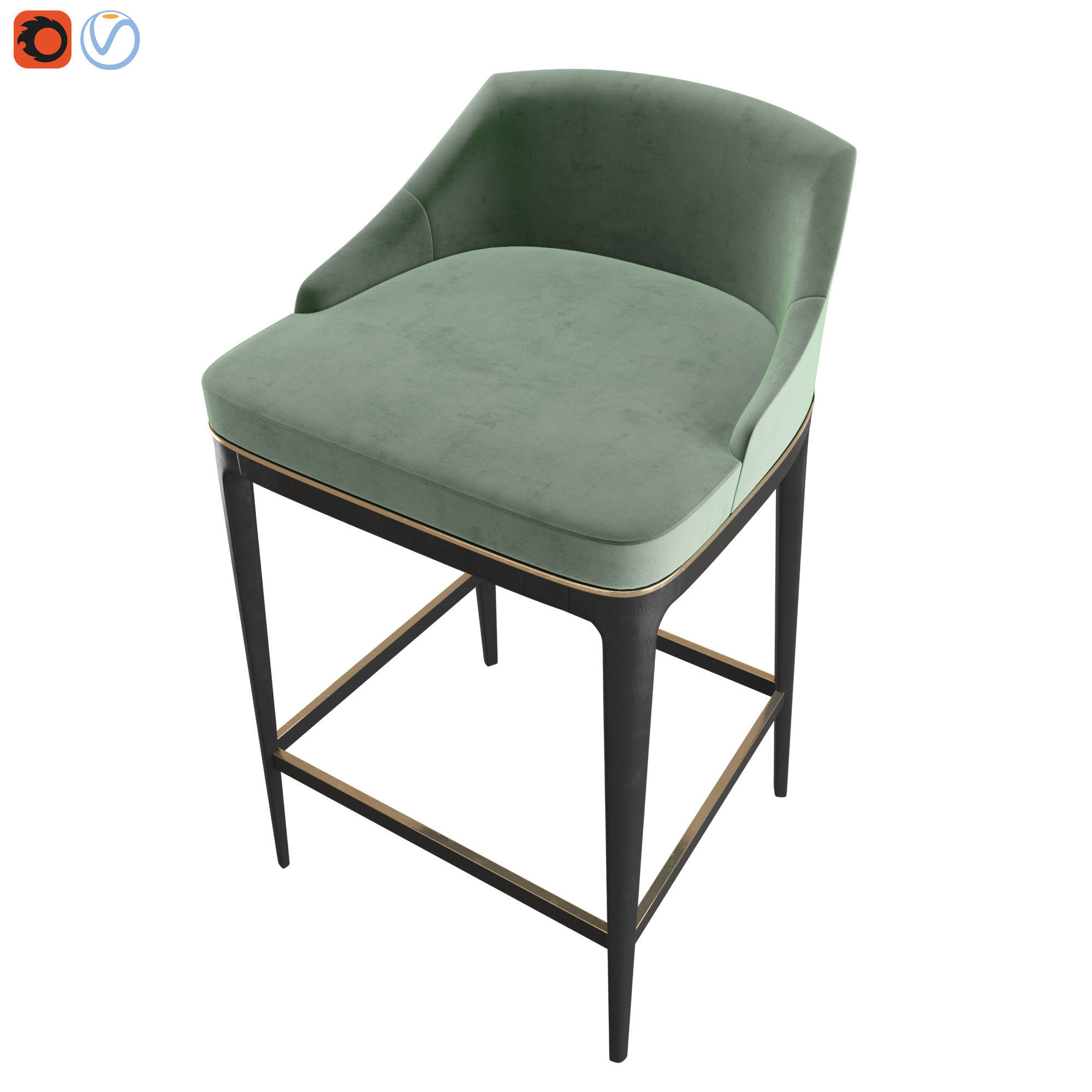 MINDEL - Bar Stool 3D model_4