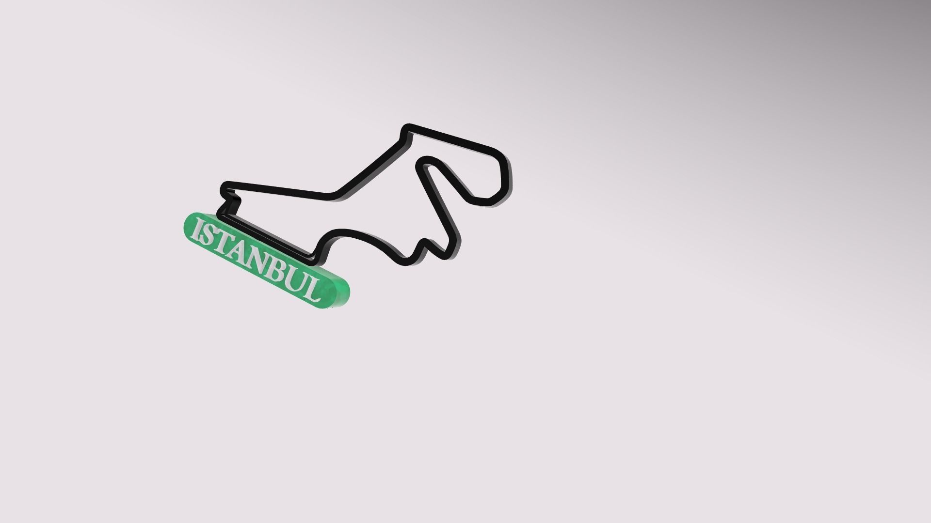 F1 Istanbul Race Track STL OBJ FBX Files 3D Print Fusion 360 3D print model_11