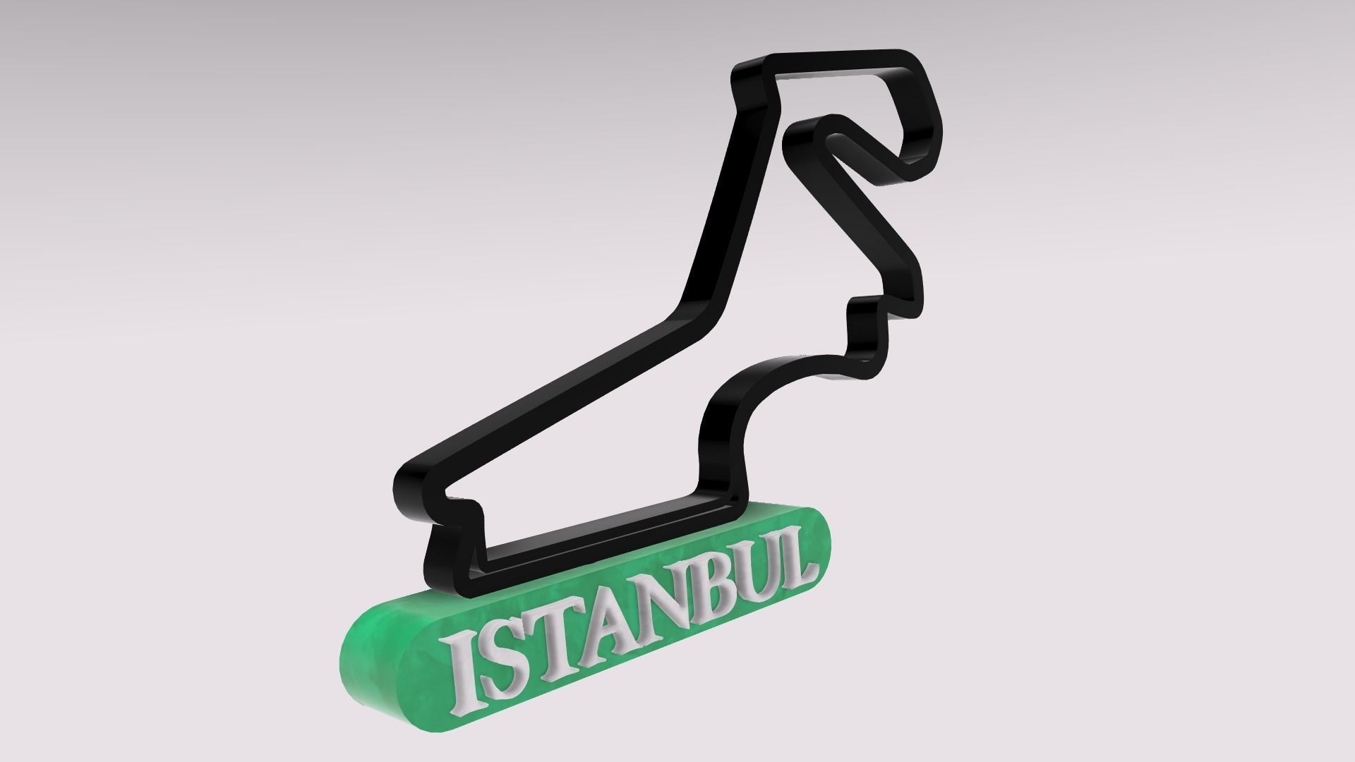 F1 Istanbul Race Track STL OBJ FBX Files 3D Print Fusion 360 3D print model_1