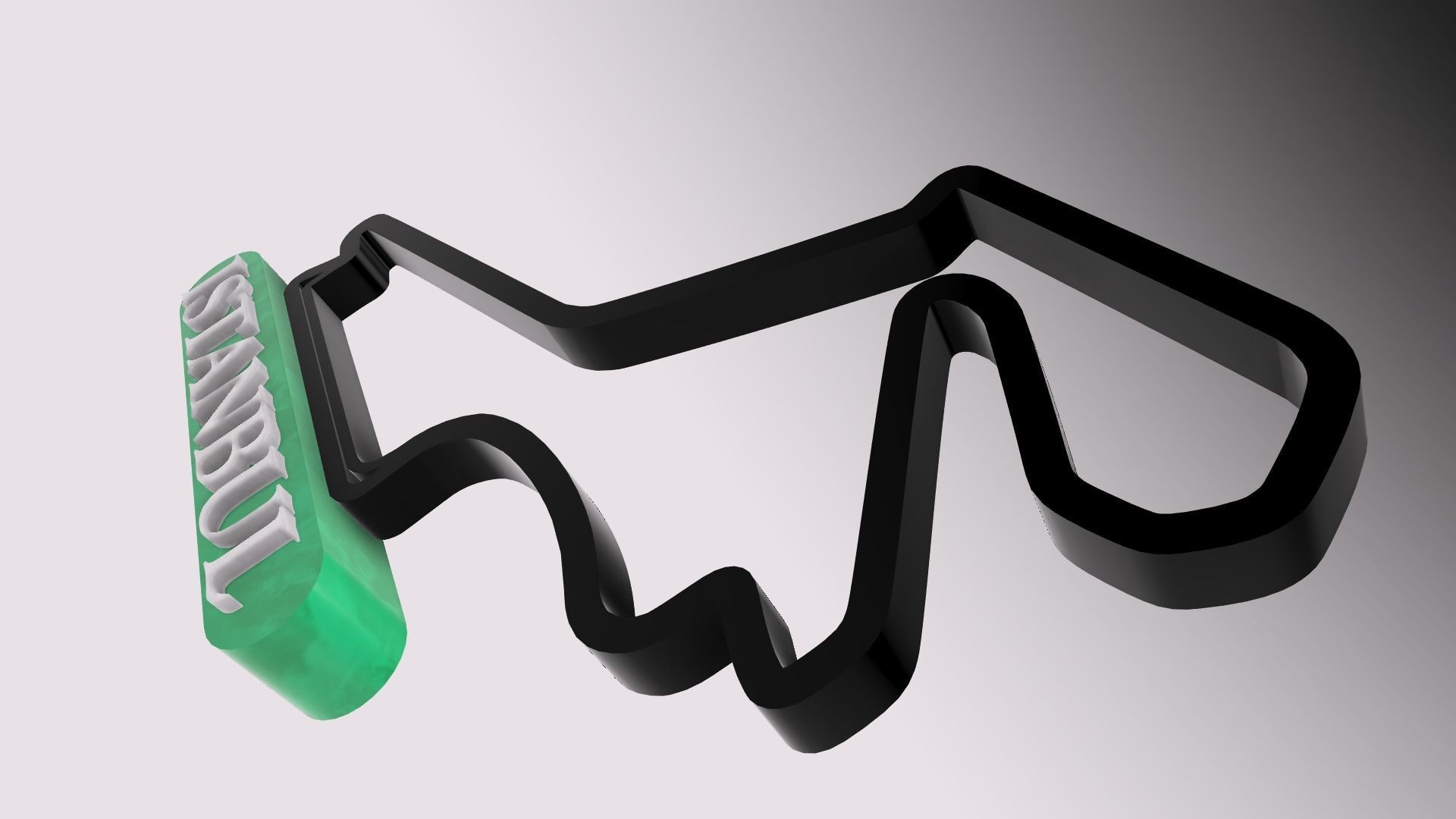 F1 Istanbul Race Track STL OBJ FBX Files 3D Print Fusion 360 3D print model_7