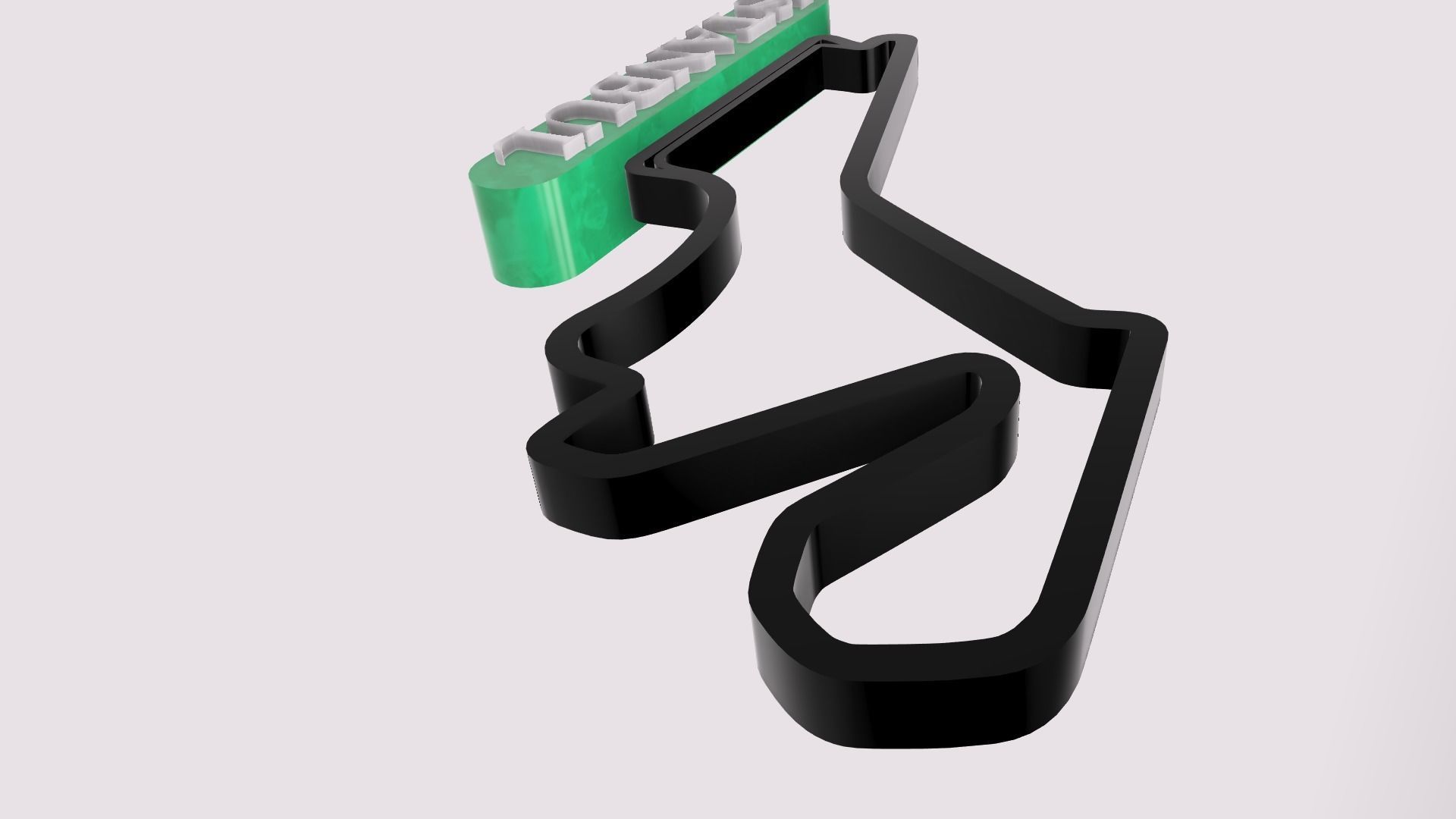 F1 Istanbul Race Track STL OBJ FBX Files 3D Print Fusion 360 3D print model_10