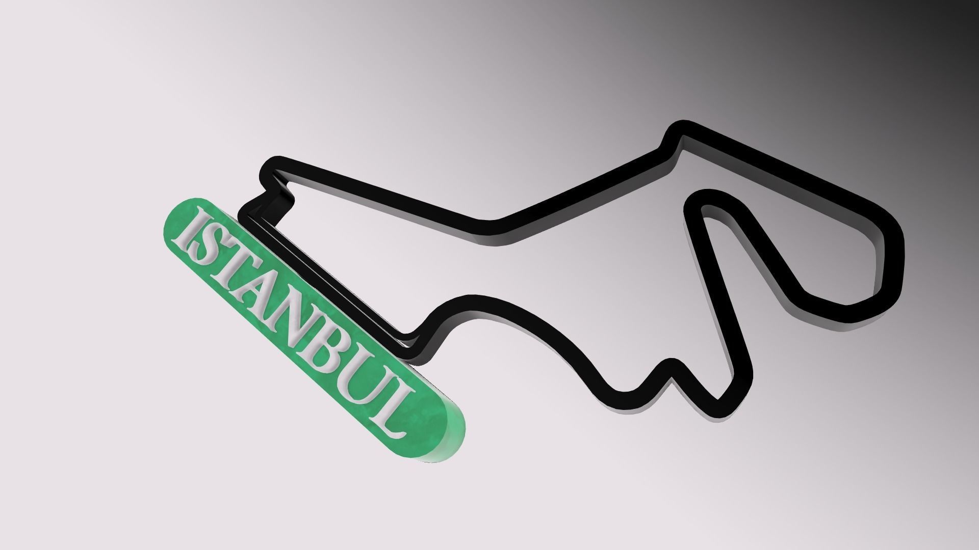 F1 Istanbul Race Track STL OBJ FBX Files 3D Print Fusion 360 3D print model_6