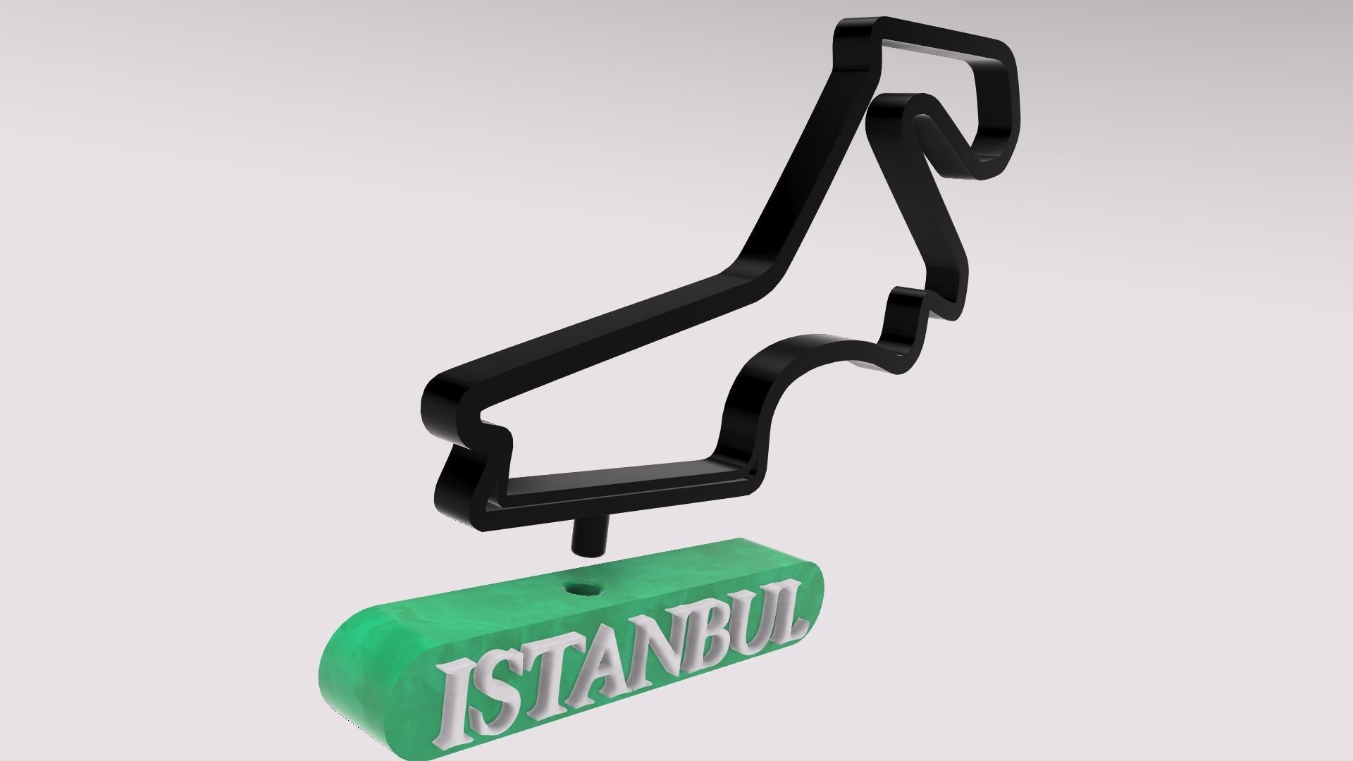 F1 Istanbul Race Track STL OBJ FBX Files 3D Print Fusion 360 3D print model_3