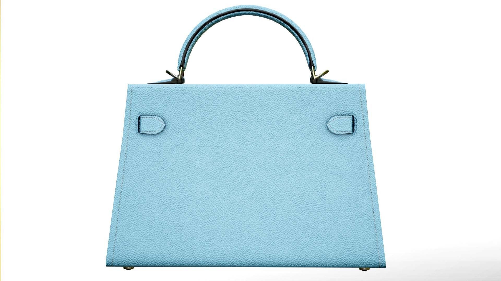 Woman Handbag Low-poly 3D model_6