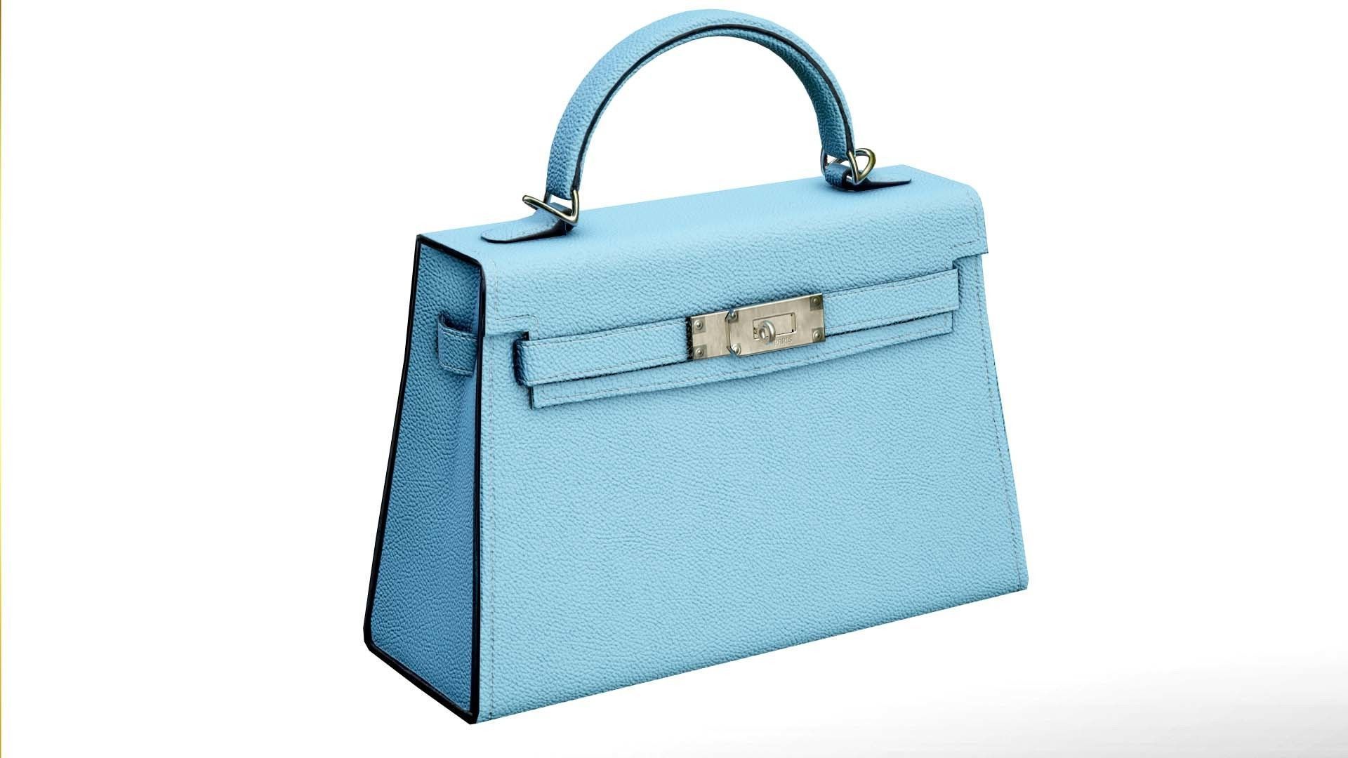 Woman Handbag Low-poly 3D model_3