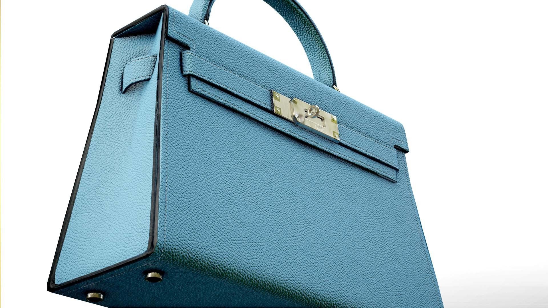 Woman Handbag Low-poly 3D model_7