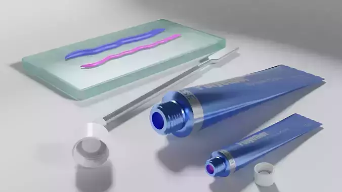 Dental Impression Material and glass plate