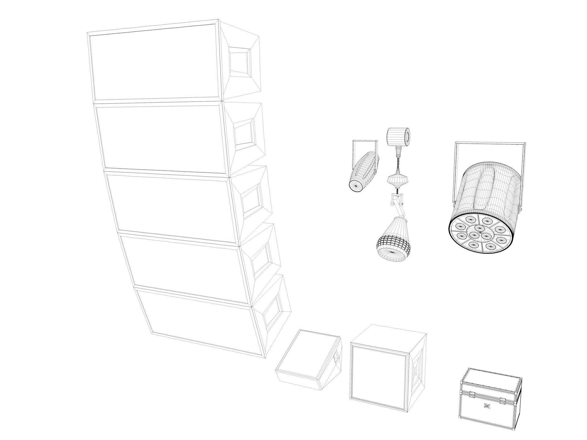 Stage Lights Speakers 3D model_7