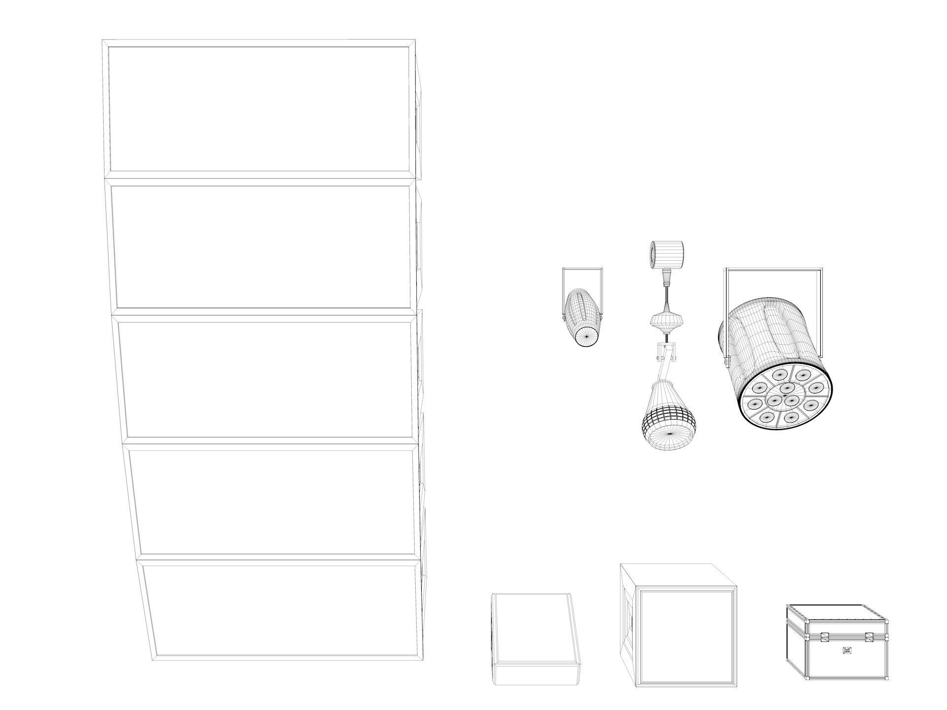 Stage Lights Speakers 3D model_8