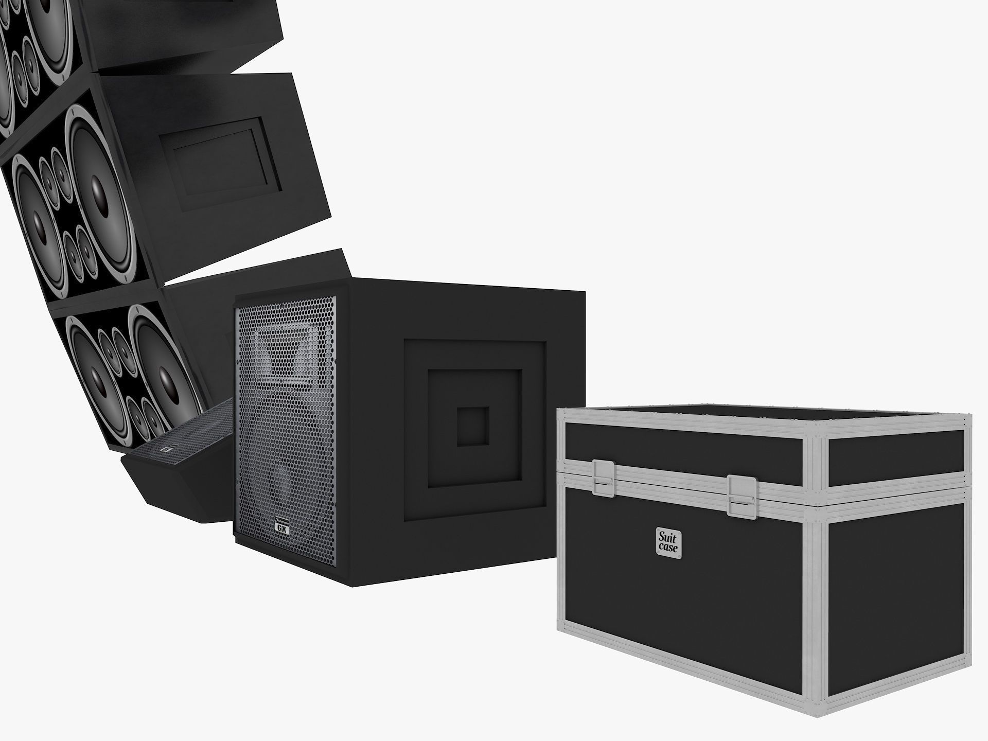 Stage Lights Speakers 3D model_6