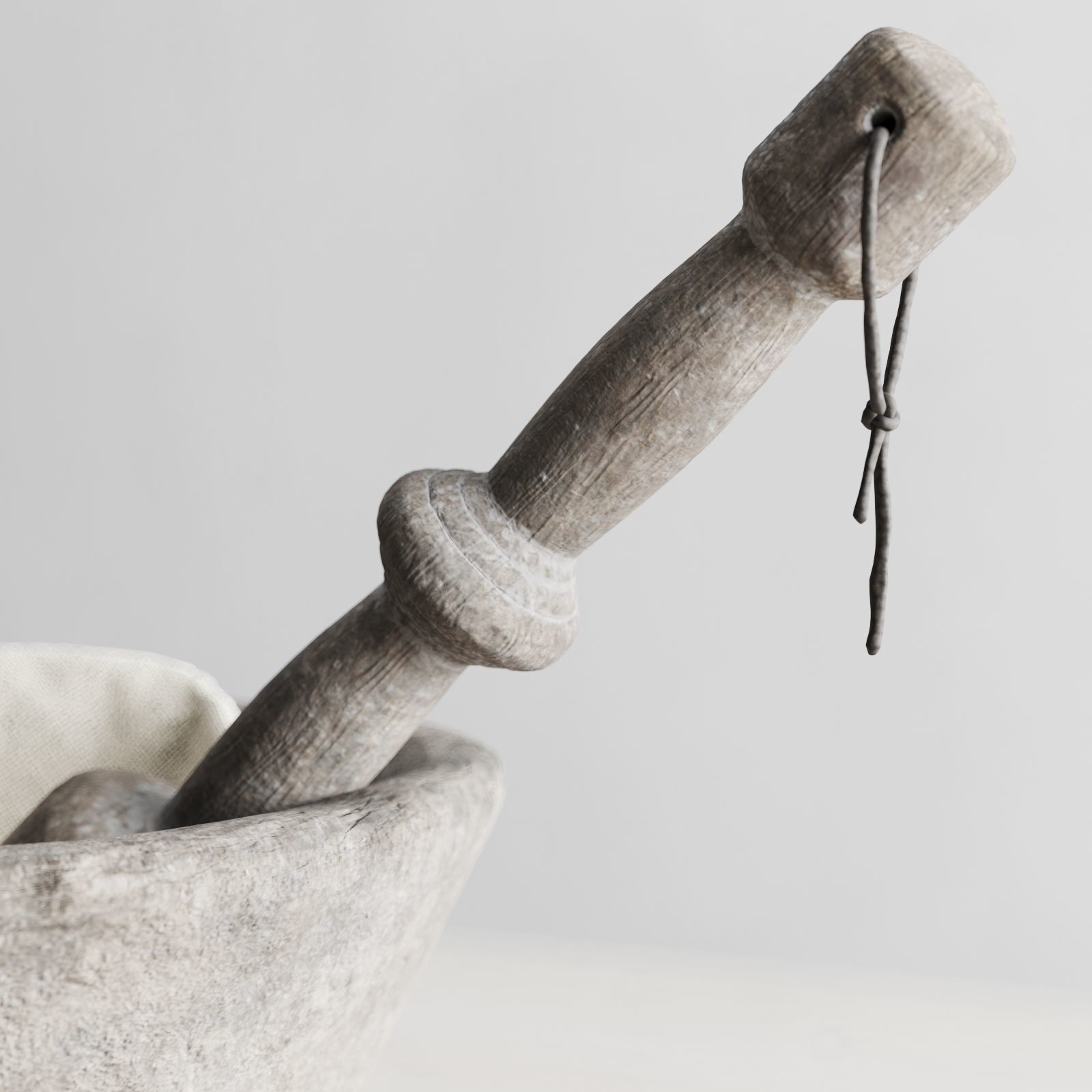 Decorative Set In A Rustic Style 3D model_7