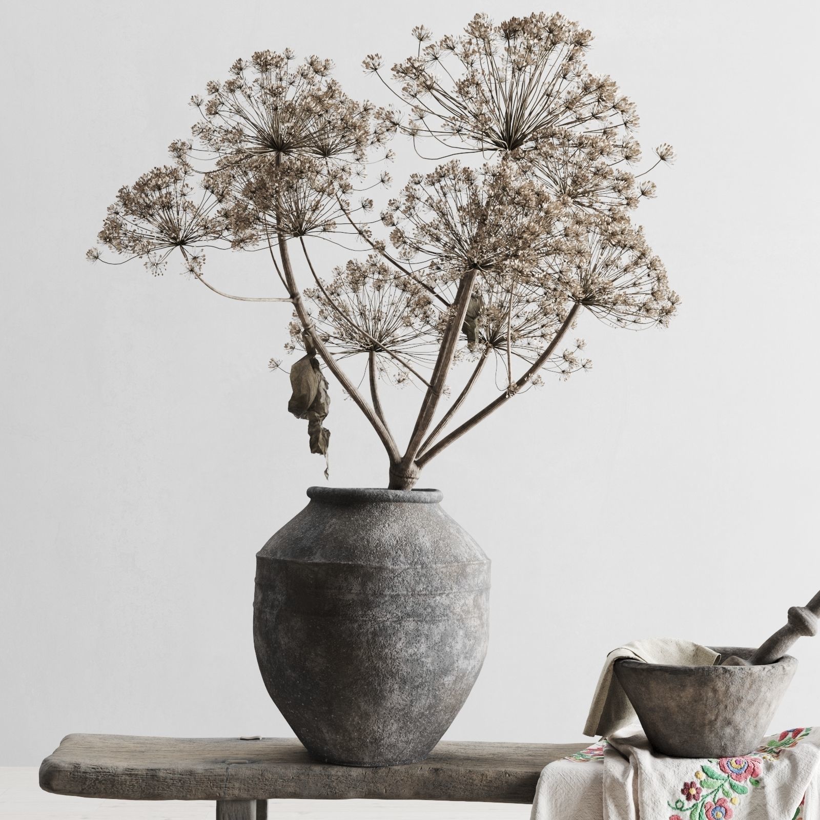 Decorative Set In A Rustic Style 3D model_6