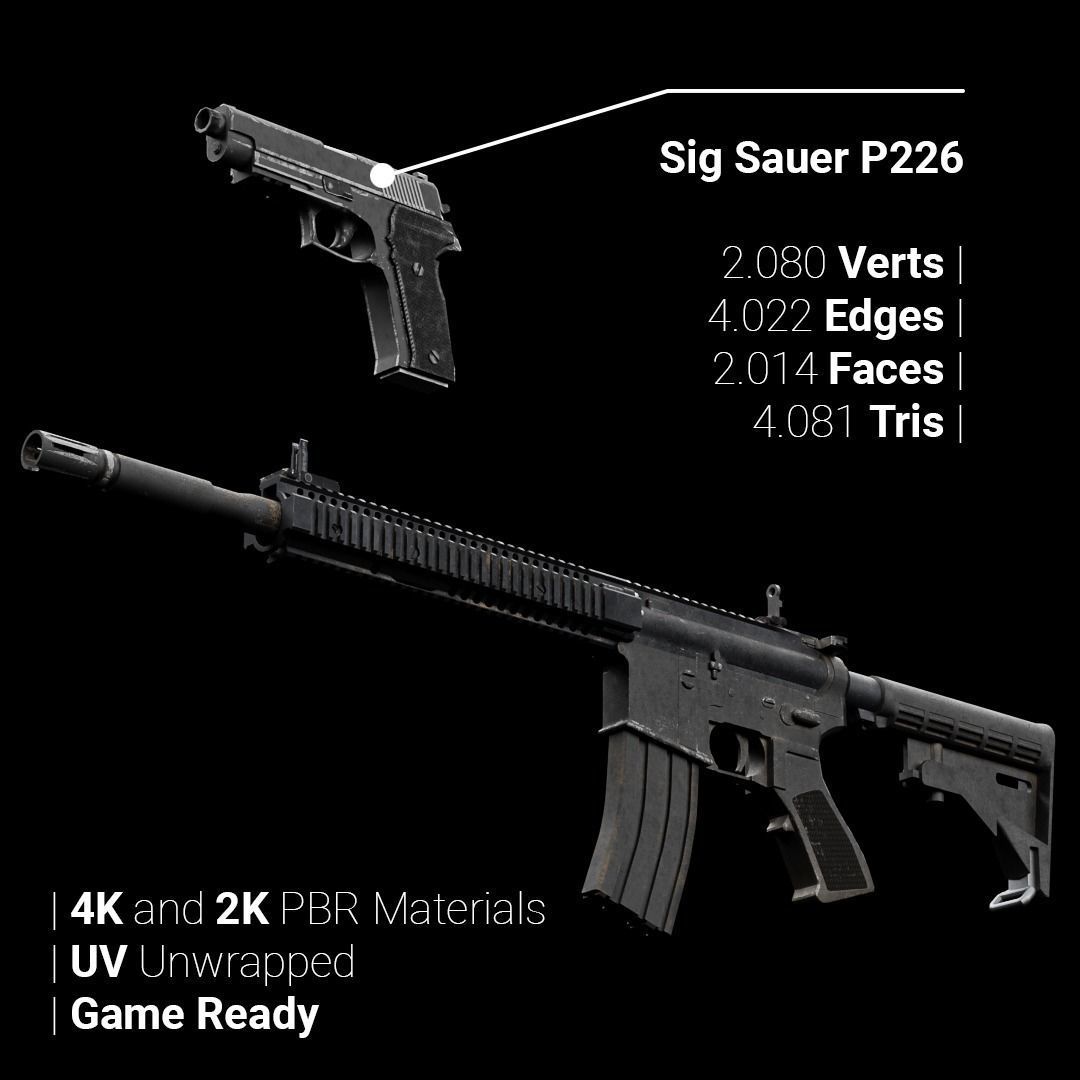 Special Operation United States Soldier Low-poly 3D model_8