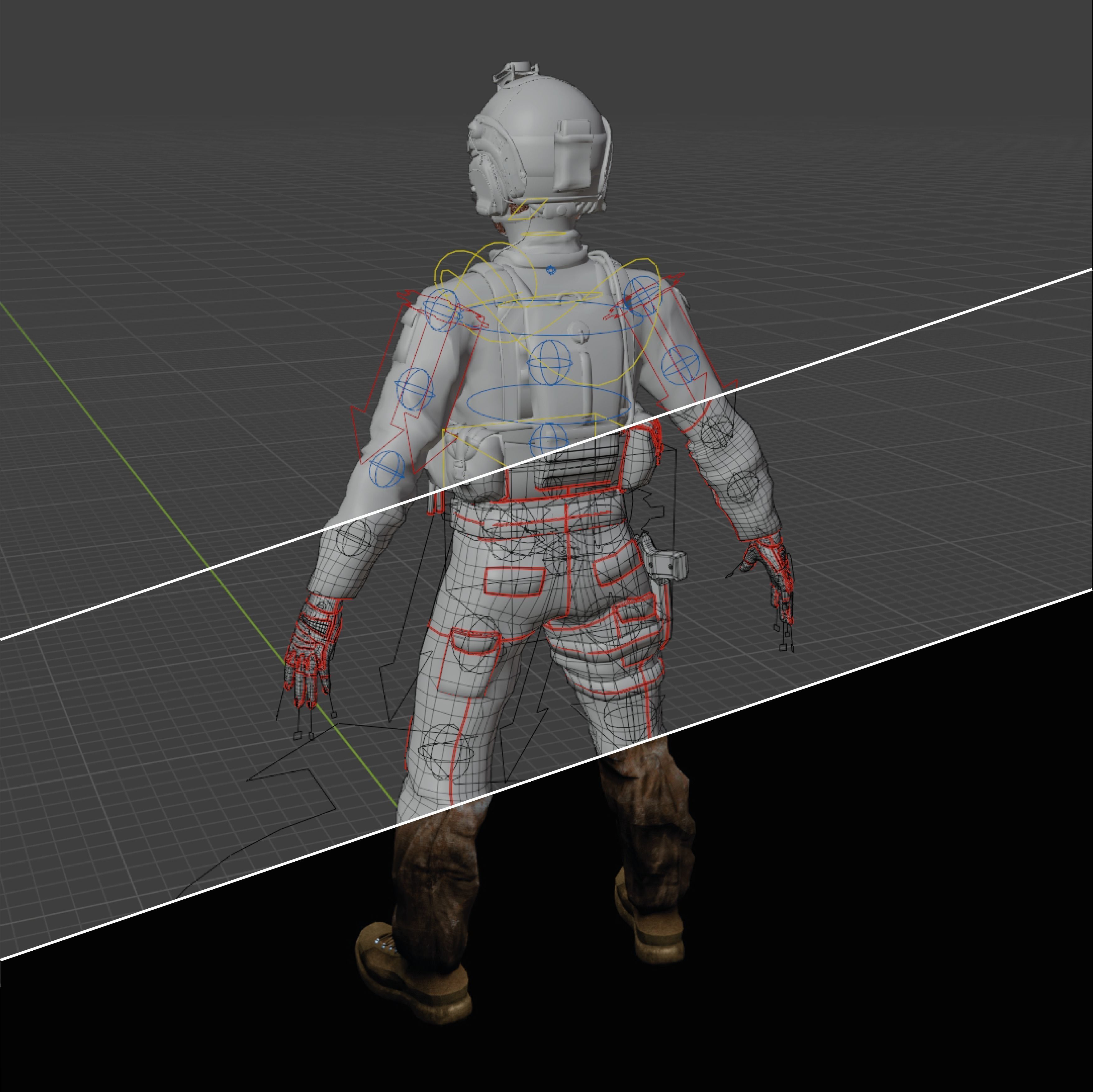 Special Operation United States Soldier Low-poly 3D model_6