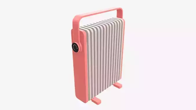 Electric heater radiator vertical  3D model
