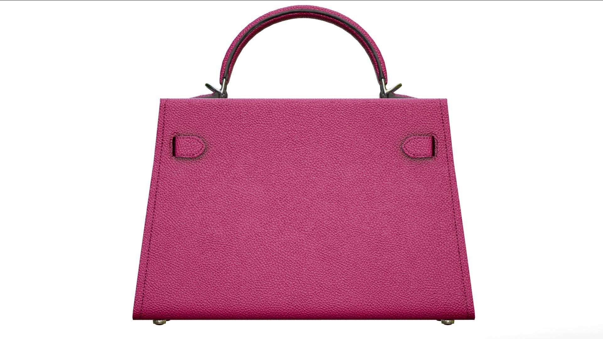 Woman Handbag Low-poly 3D model_6