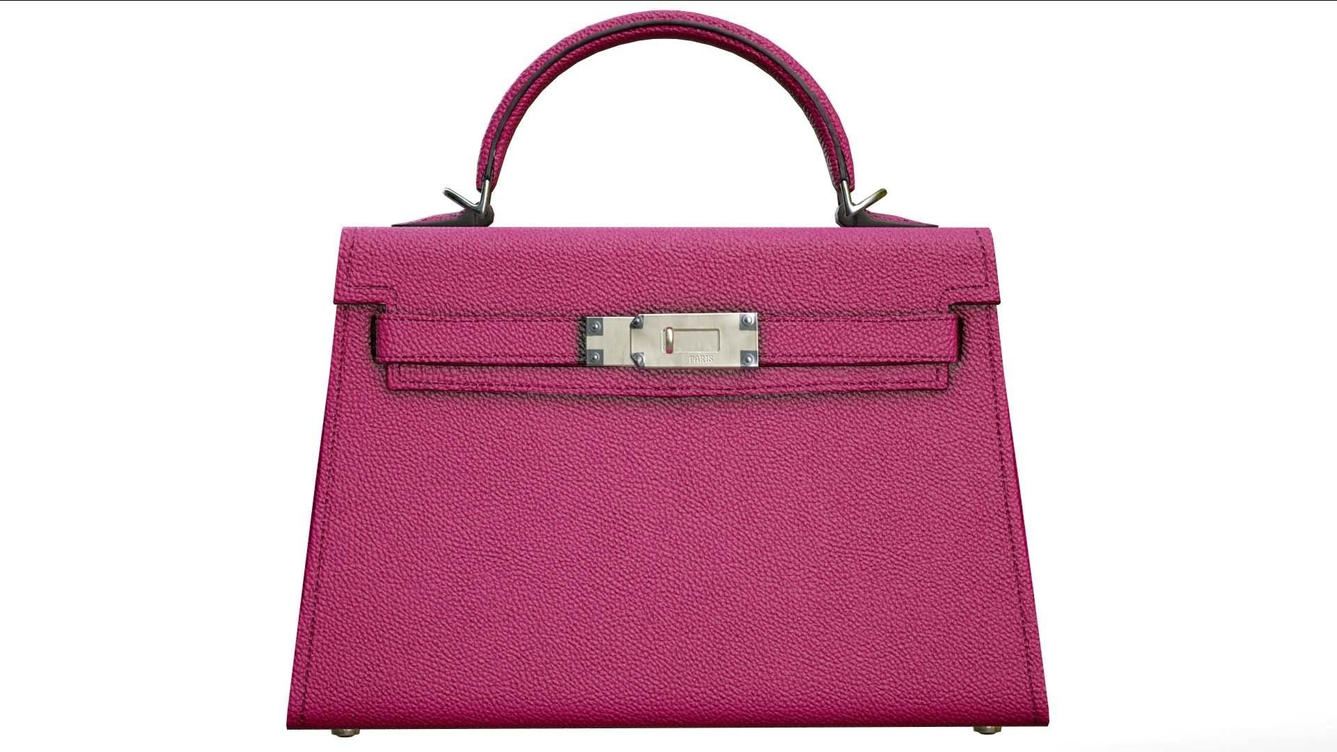 Woman Handbag Low-poly 3D model_4