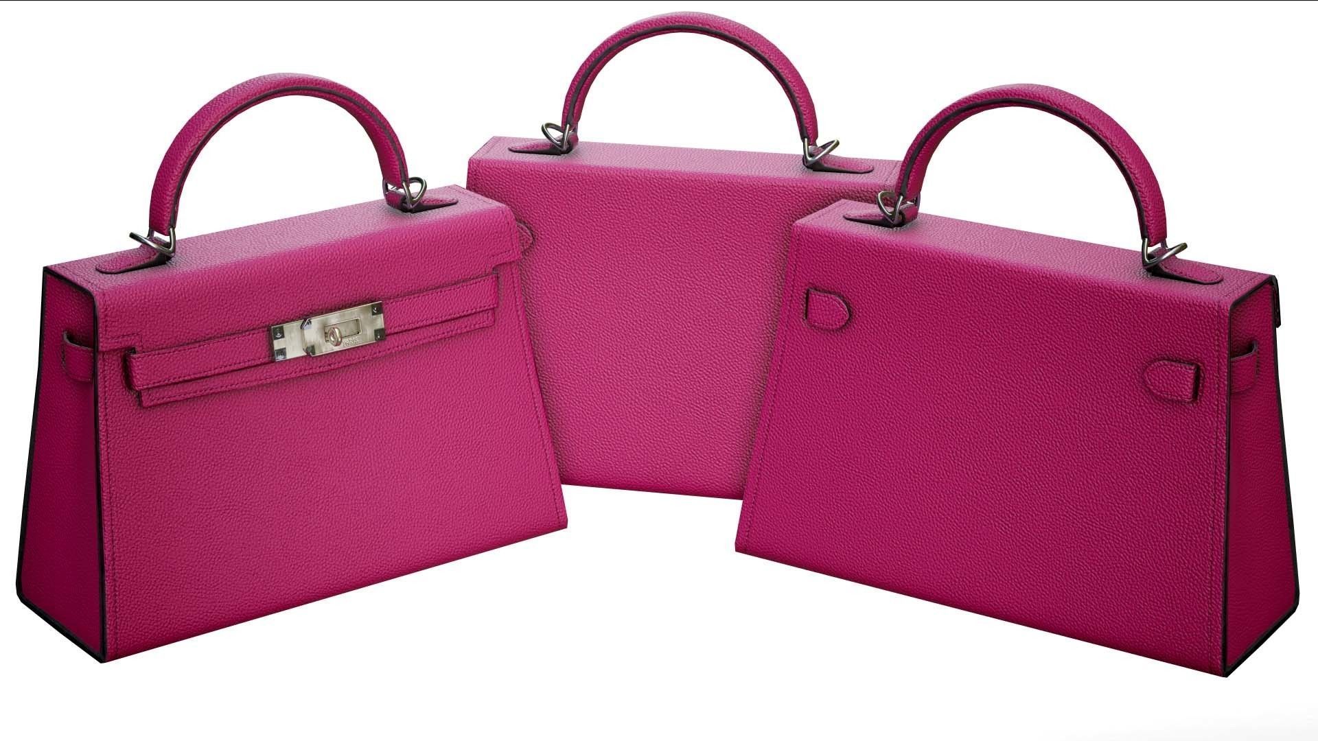 Woman Handbag Low-poly 3D model_9