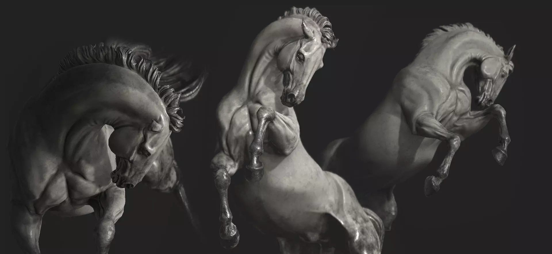 Horse - 3D Sculpting - High Poly  3D print model_0