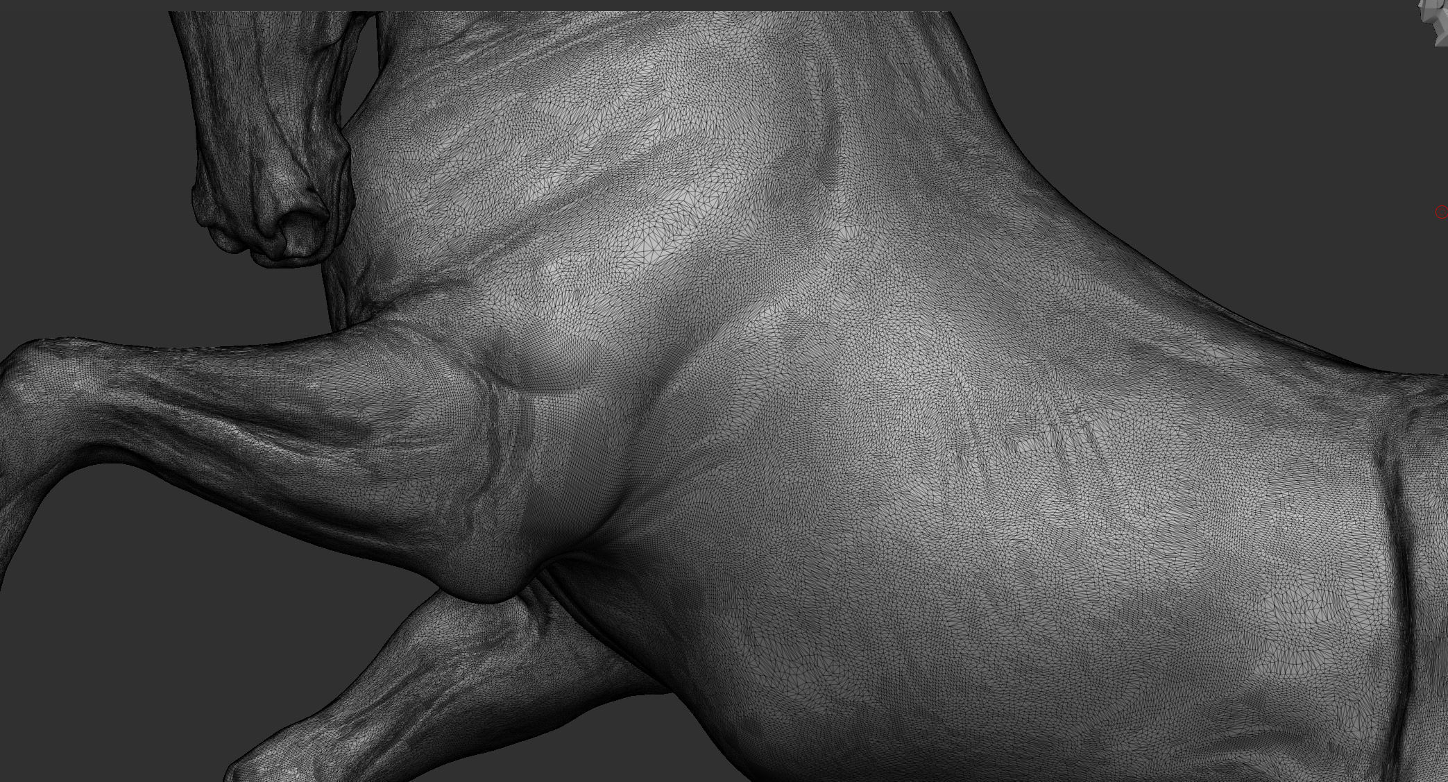 Horse - 3D Sculpting - High Poly  3D print model_6