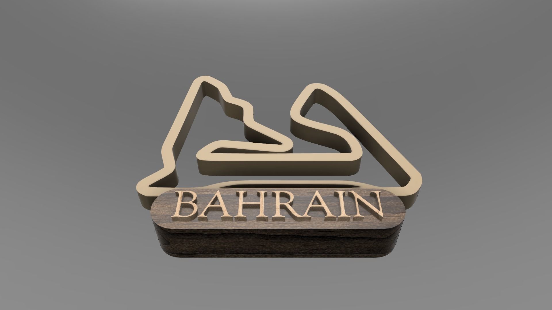 F1 Bahrain Race Track STL OBJ FBX Files 3D Print Fusion 360 3D print model_6