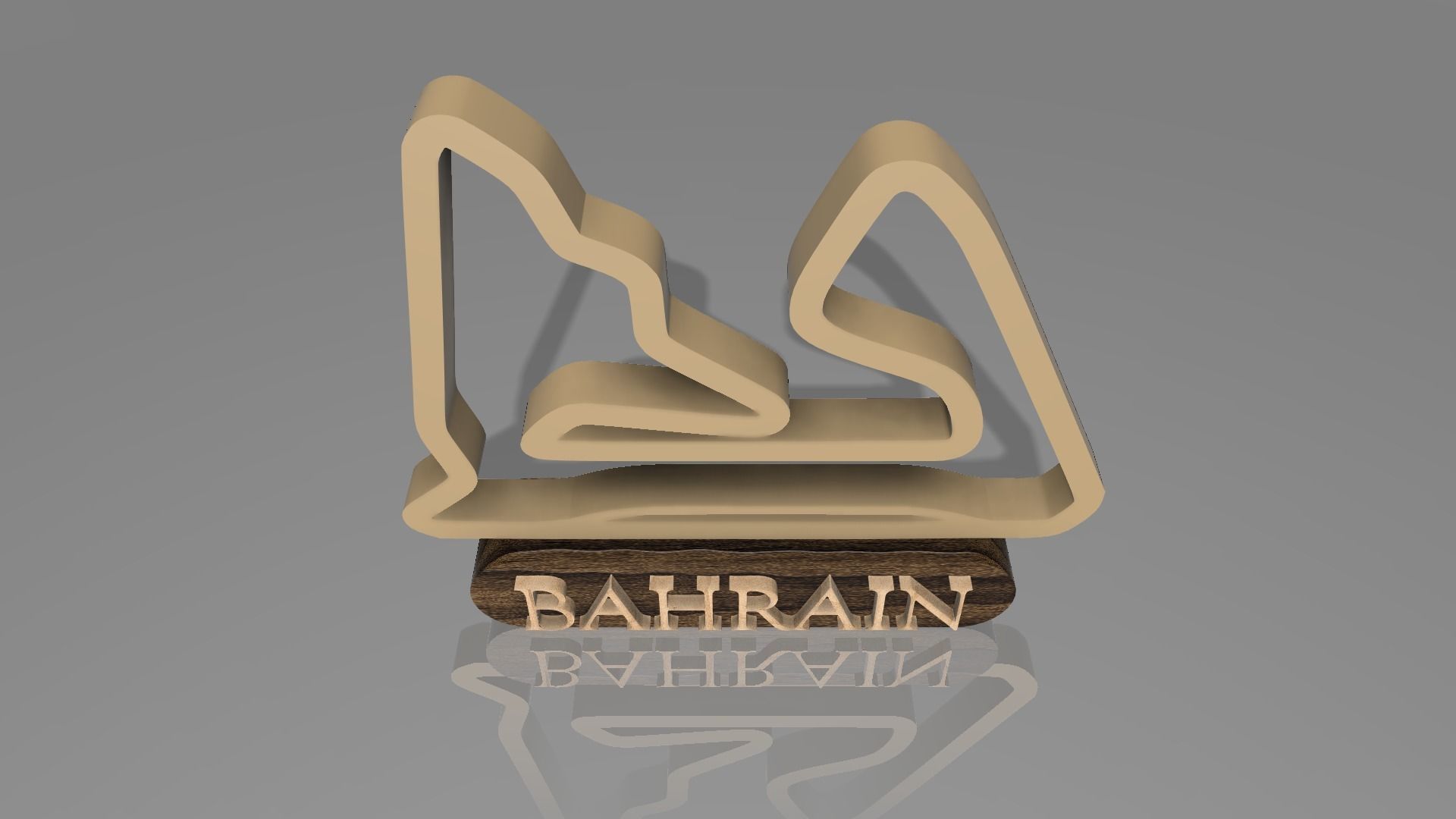 F1 Bahrain Race Track STL OBJ FBX Files 3D Print Fusion 360 3D print model_9