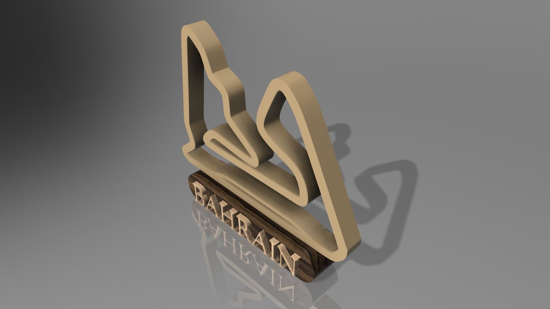 F1 Bahrain Race Track STL OBJ FBX Files 3D Print Fusion 360 3D print model_8