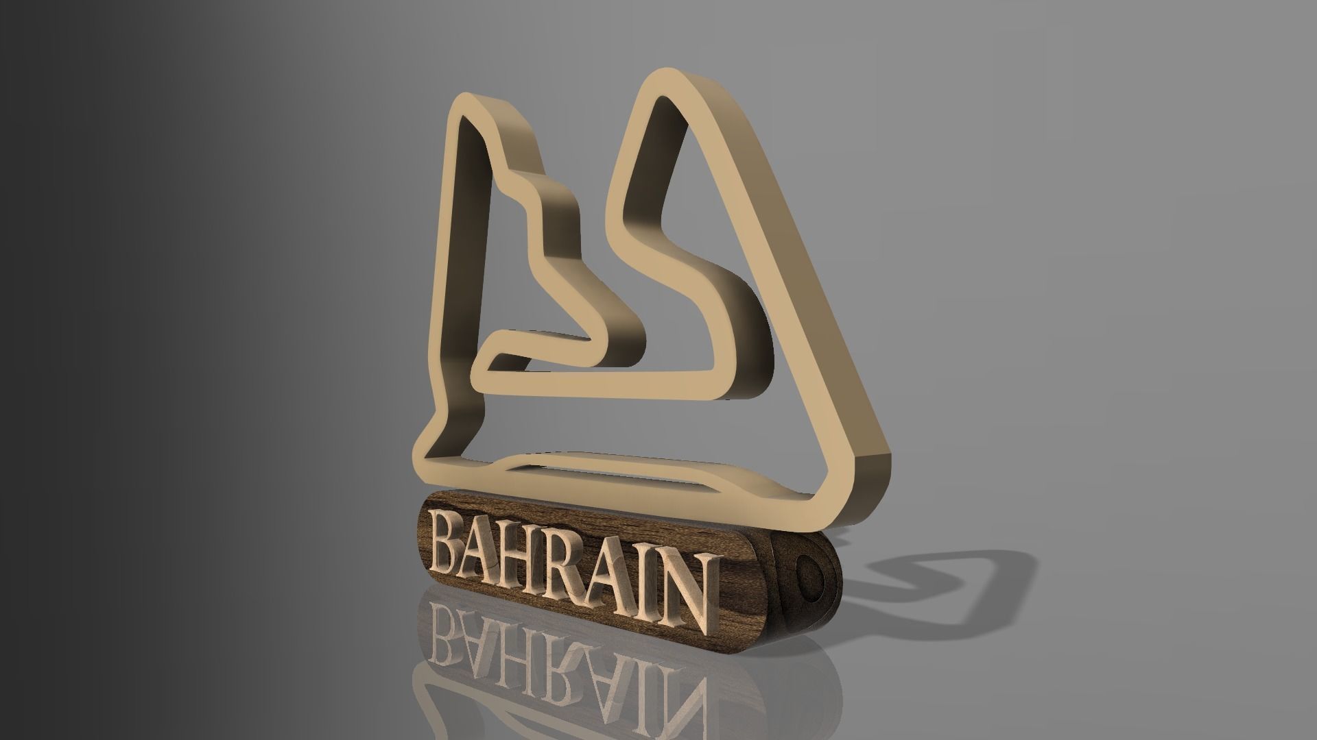 F1 Bahrain Race Track STL OBJ FBX Files 3D Print Fusion 360 3D print model_2