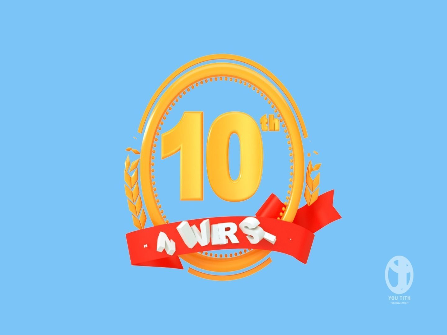10th Anniversary Animated Logo  3D model_4