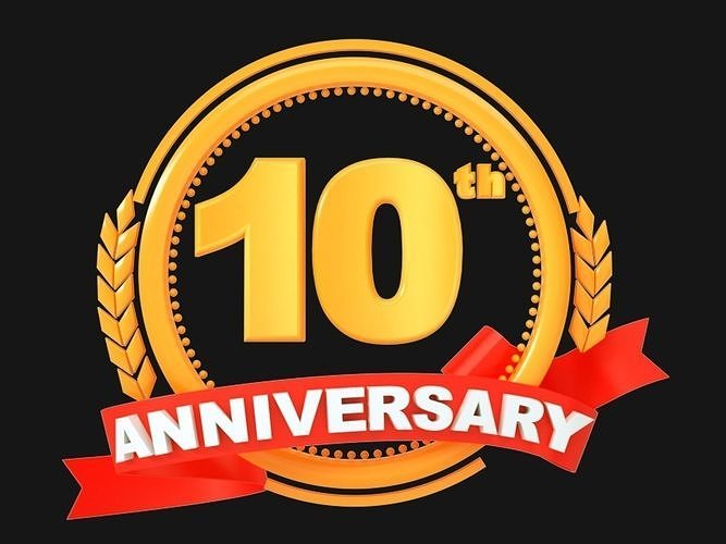 10th Anniversary Animated Logo  3D model