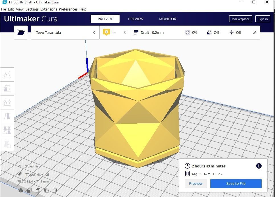 pot plant succulent 16 3D print model_1