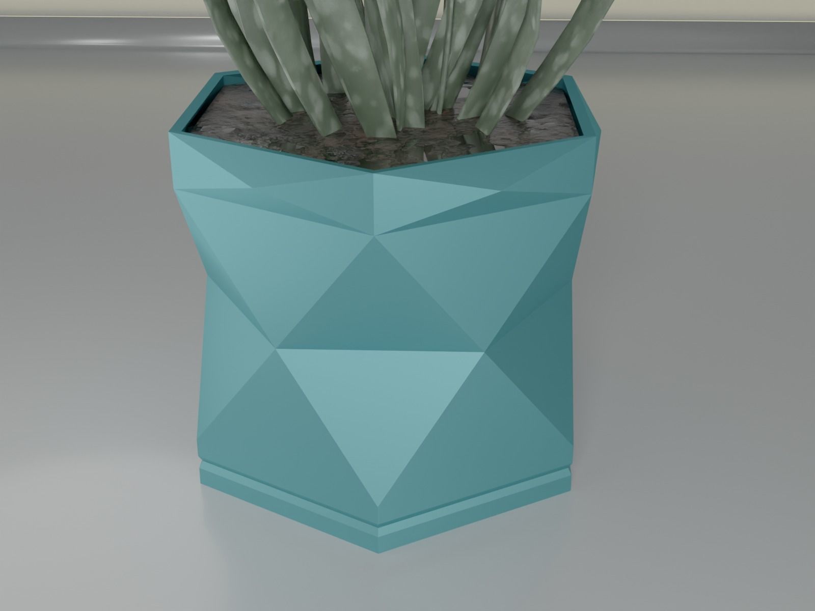 pot plant succulent 16 3D print model_6
