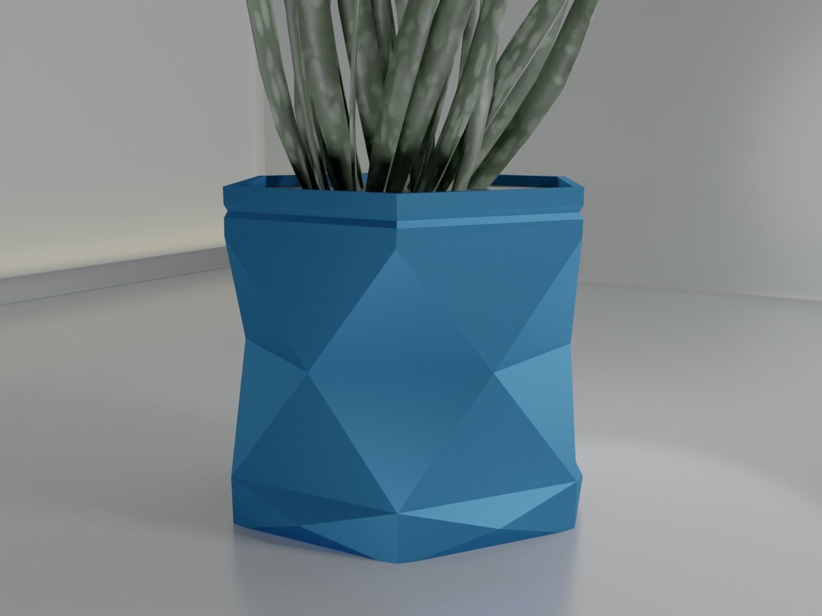 pot plant succulent 16 3D print model_5