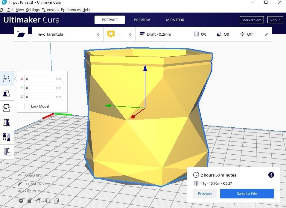 pot plant succulent 16 3D print model_17