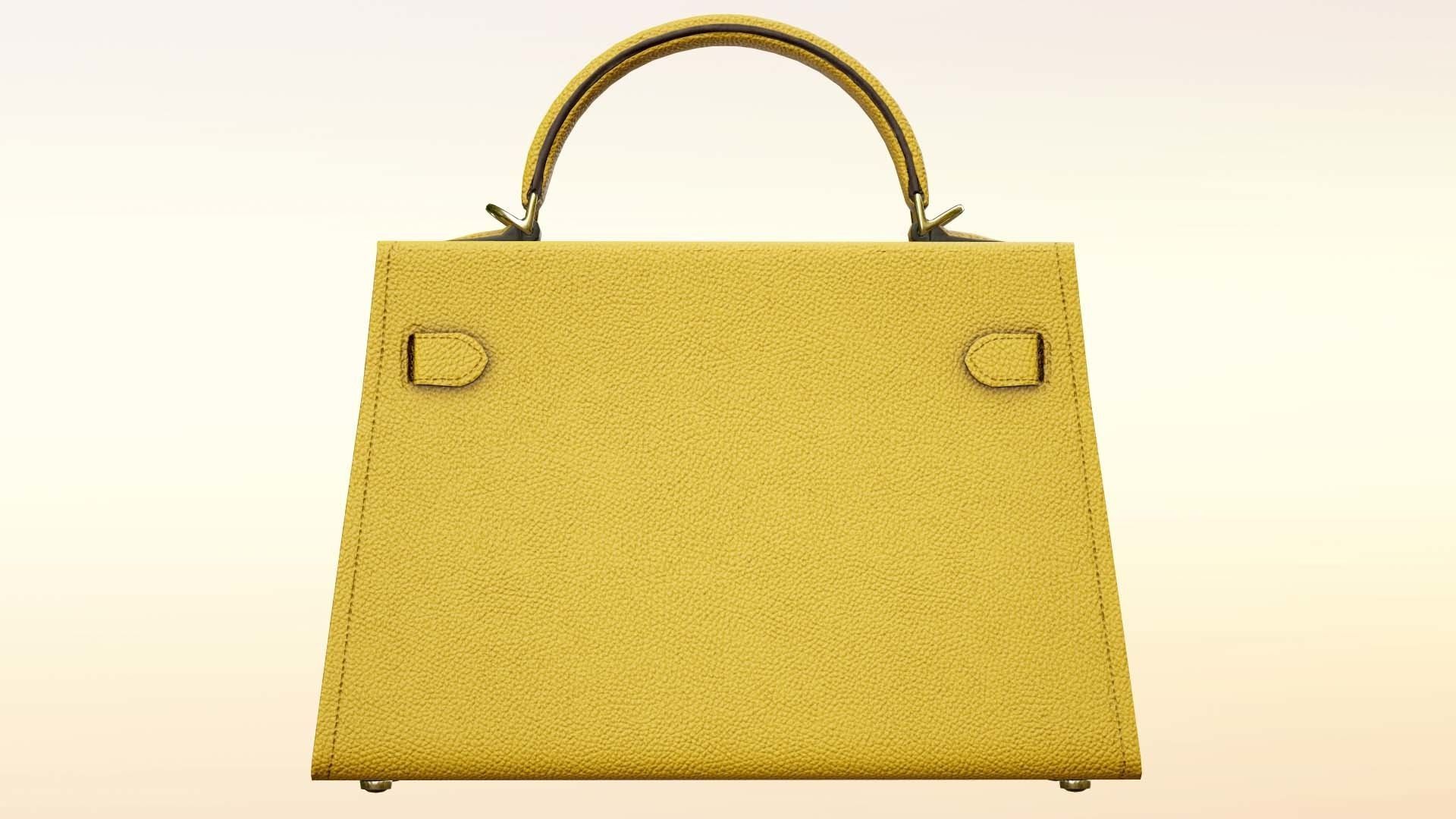 Woman Handbag Low-poly 3D model_6