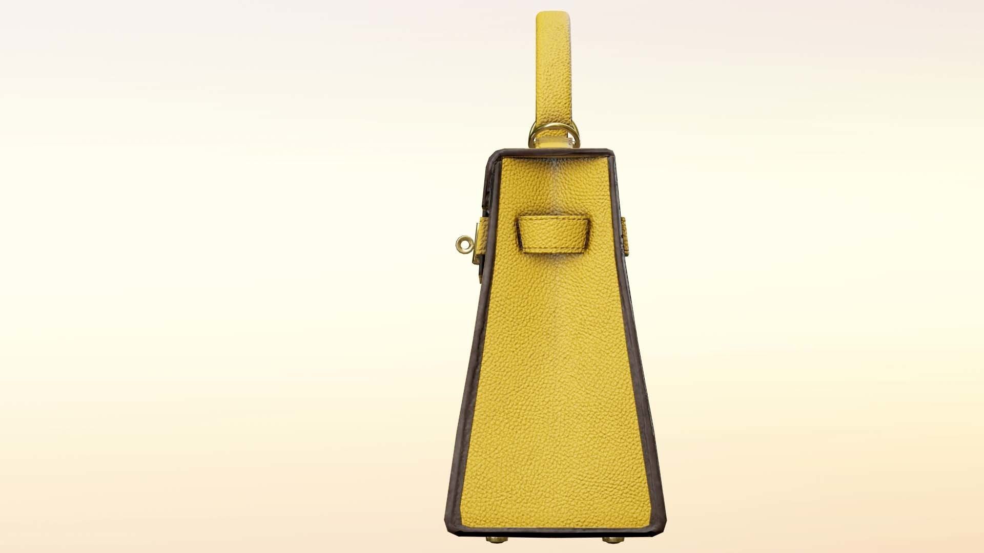 Woman Handbag Low-poly 3D model_5