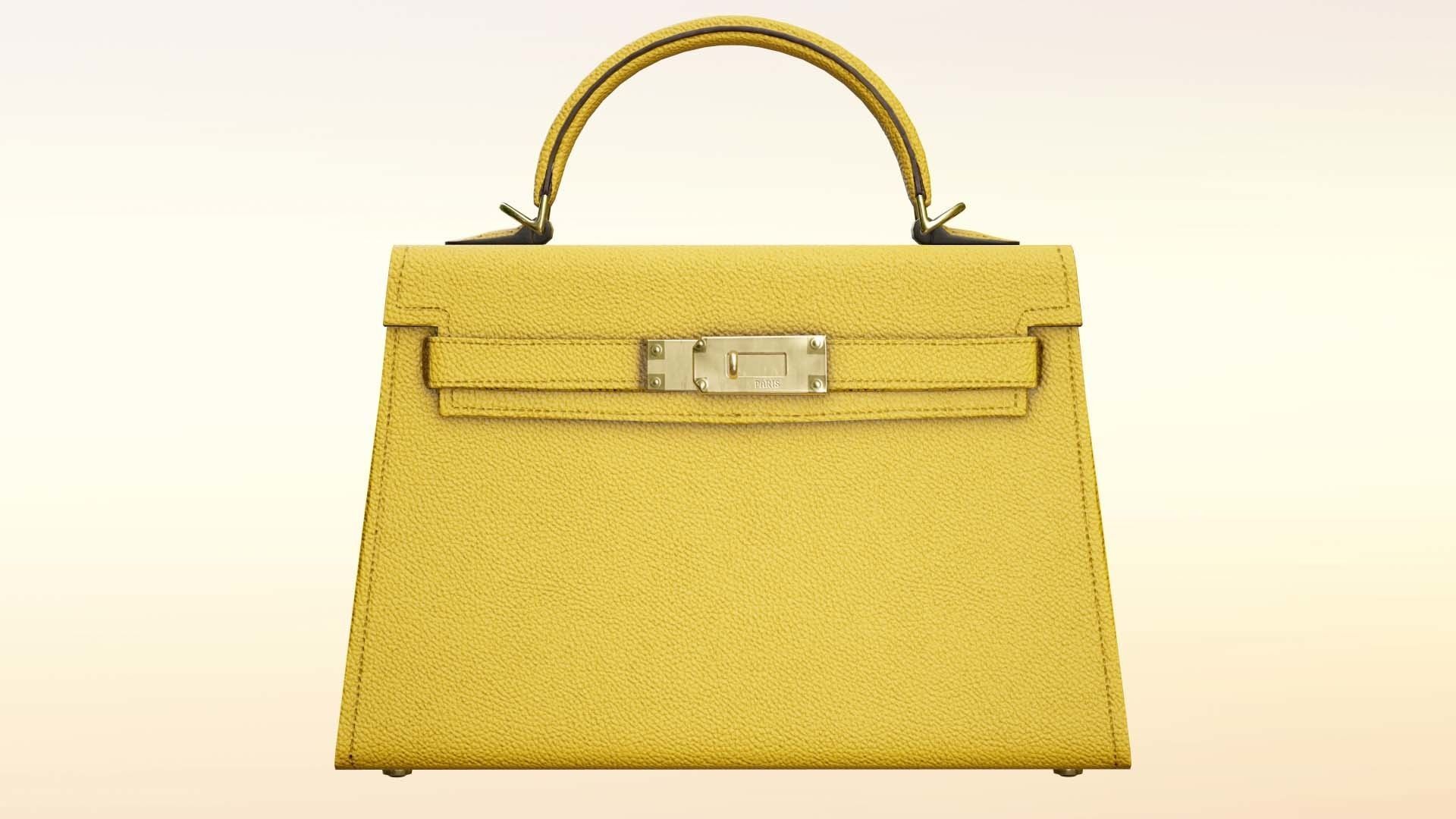 Woman Handbag Low-poly 3D model_4