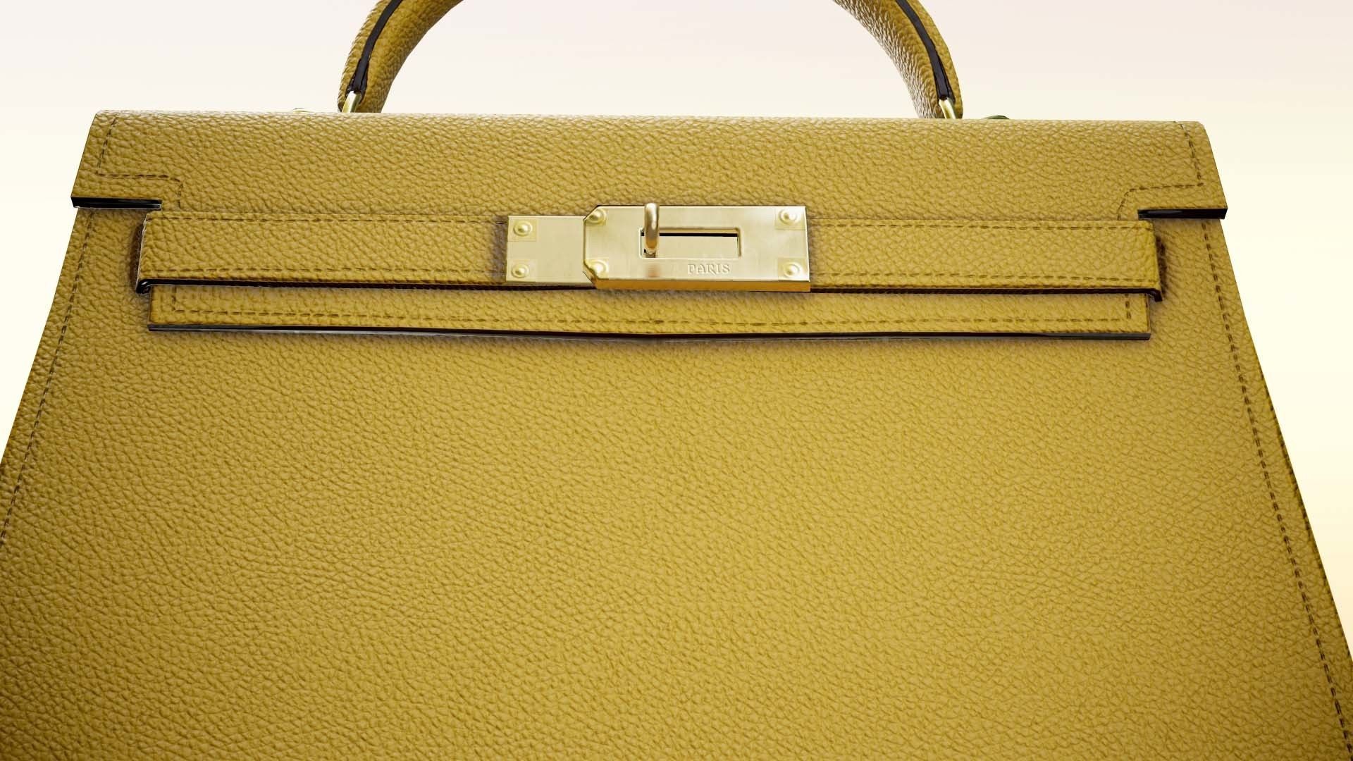 Woman Handbag Low-poly 3D model_8