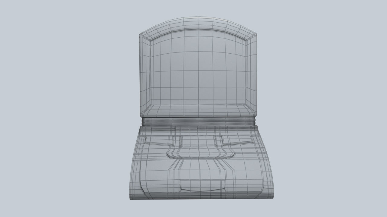 Laptop vending machine Low-poly 3D model_5